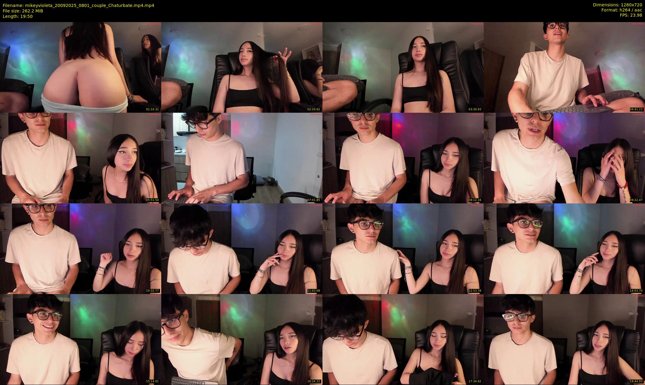 mikeyvioleta — 20 minute Chaturbate couple cam show recording, 720p, Sep 20, 2025