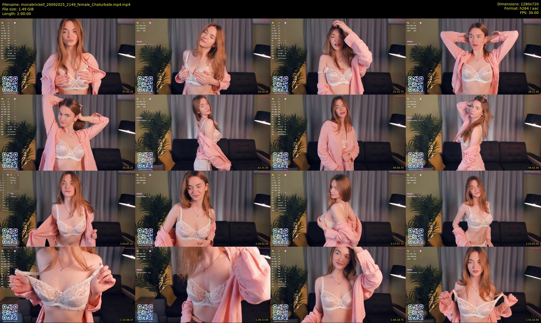 monabrickell — 120 minute Chaturbate female cam show recording, 720p, Sep 20, 2025