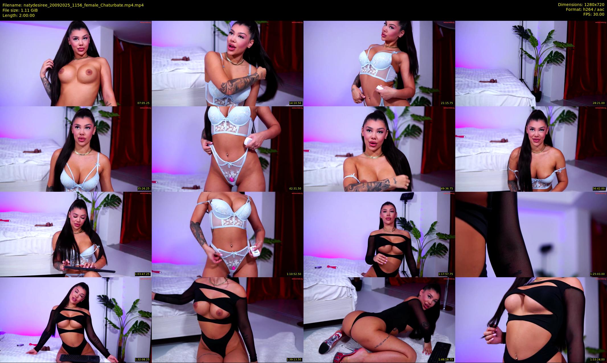 natydesiree — 120 minute Chaturbate female cam show recording, 720p, Sep 20, 2025