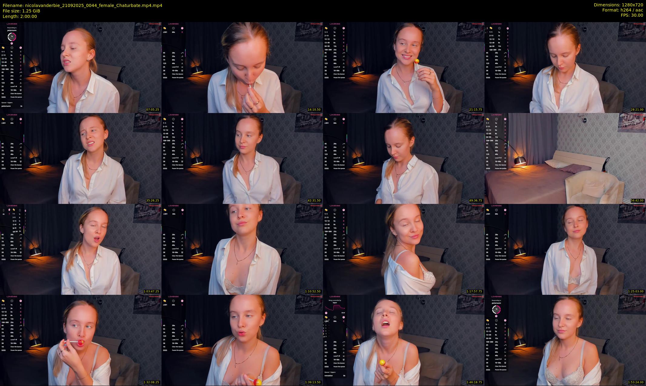 nicolavanderbie — 120 minute Chaturbate female cam show recording, 720p, Sep 21, 2025