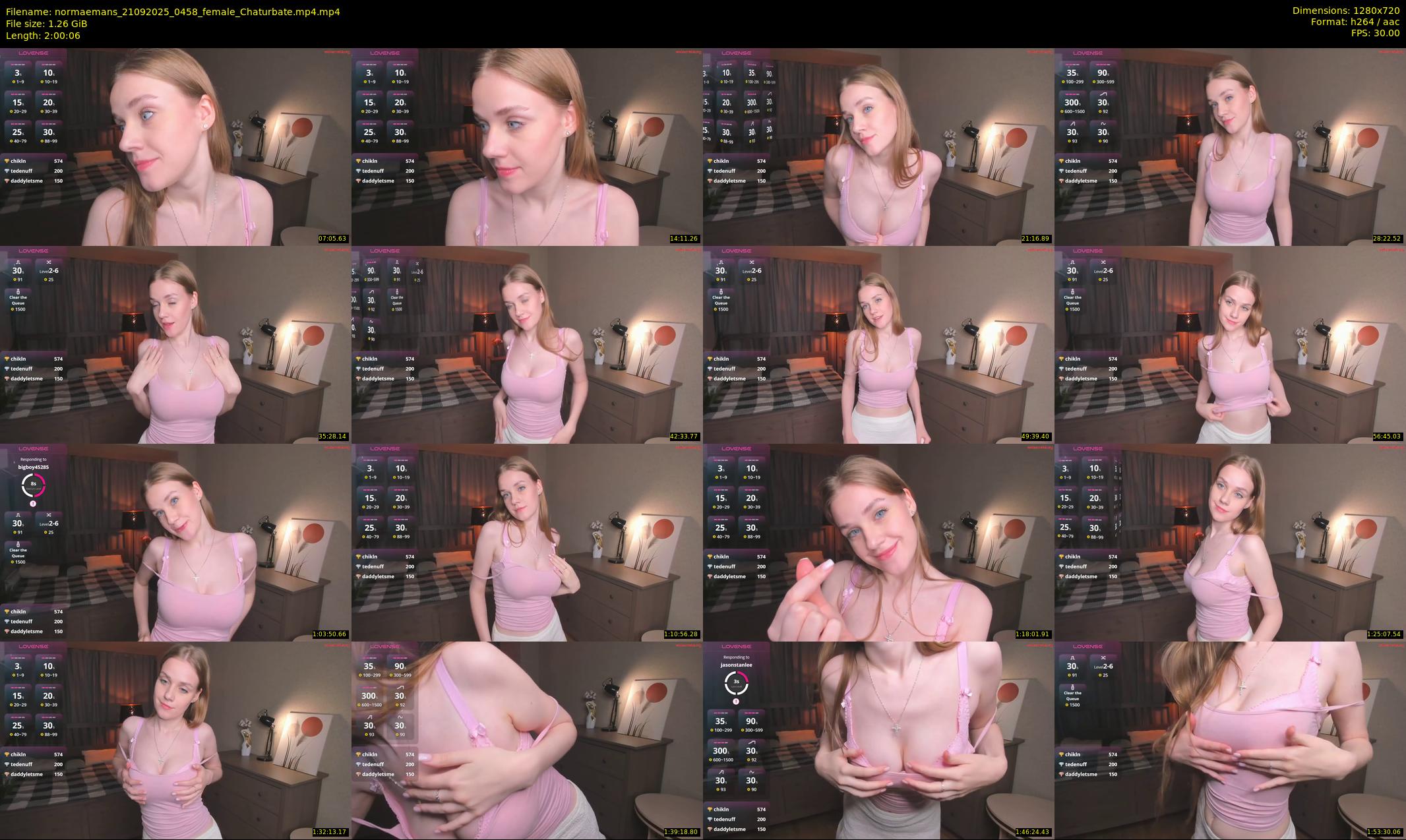 normaemans — 121 minute Chaturbate female cam show recording, 720p, Sep 21, 2025