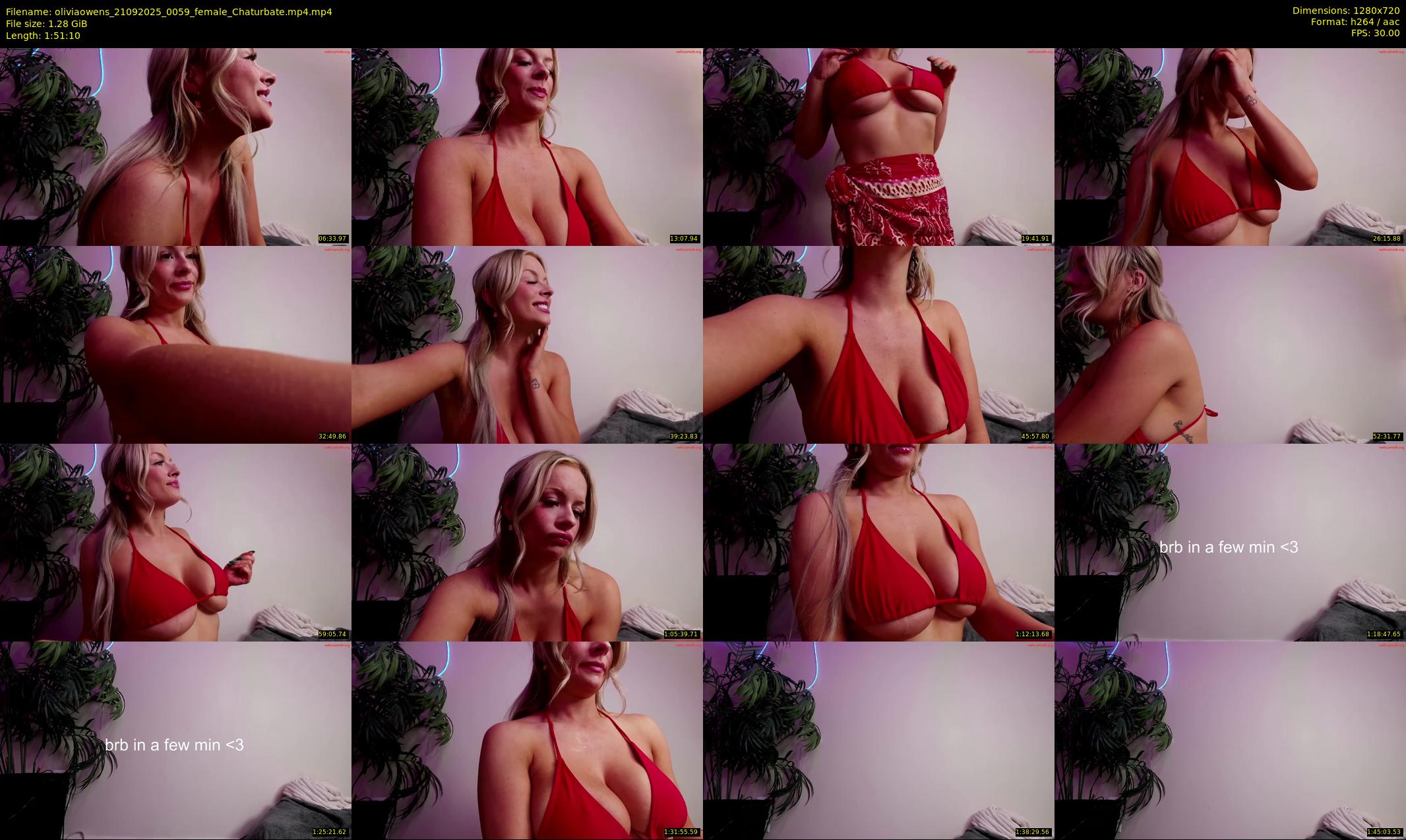 oliviaowens — 112 minute Chaturbate female cam show recording, 720p, Sep 21, 2025