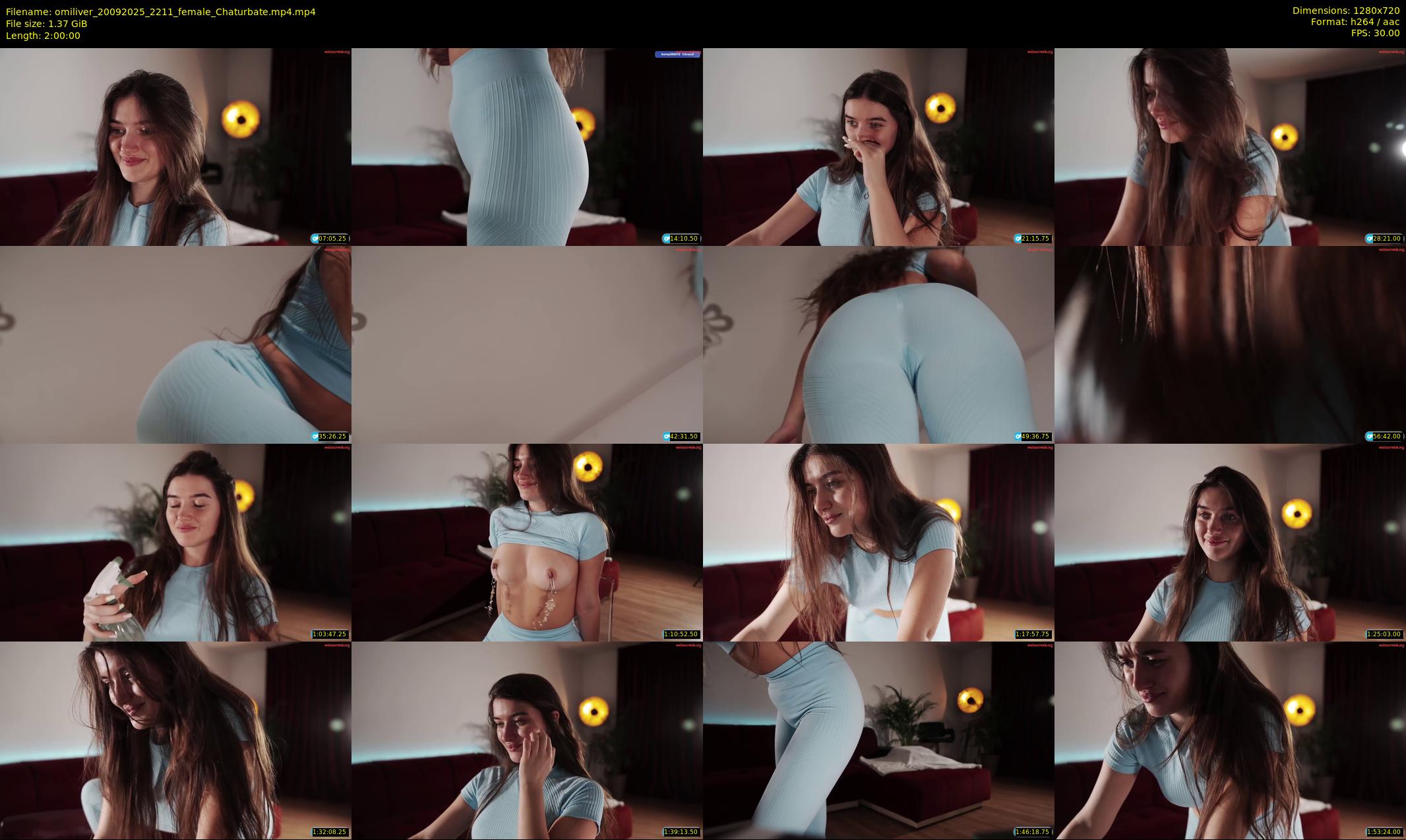 omiliver — 120 minute Chaturbate female cam show recording, 720p, Sep 20, 2025