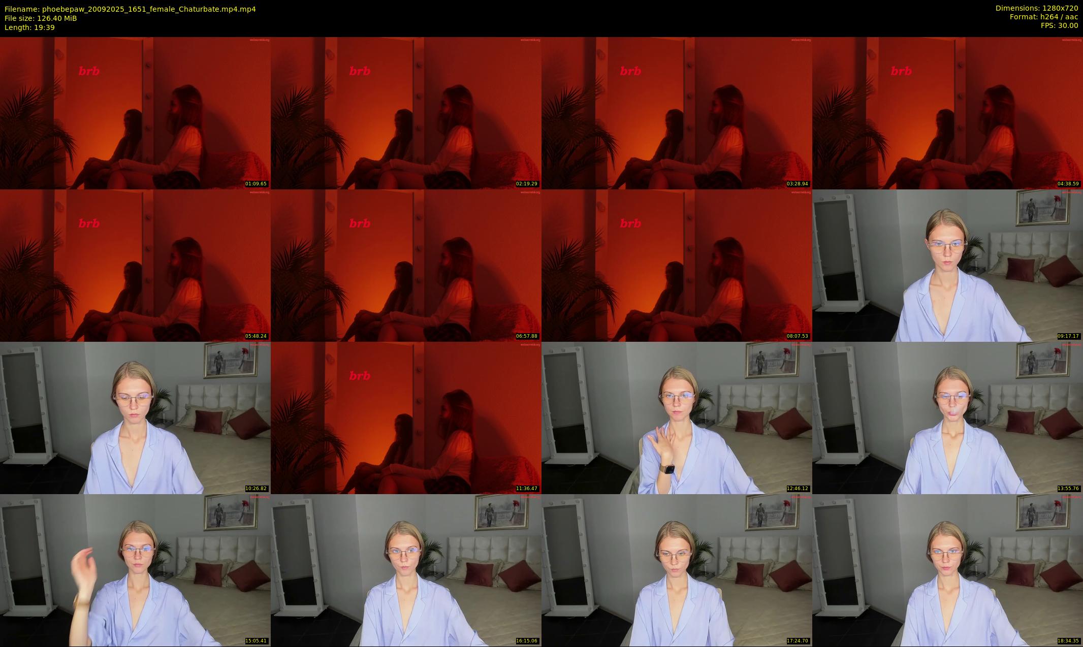 phoebepaw — 20 minute Chaturbate female cam show recording, 720p, Sep 20, 2025