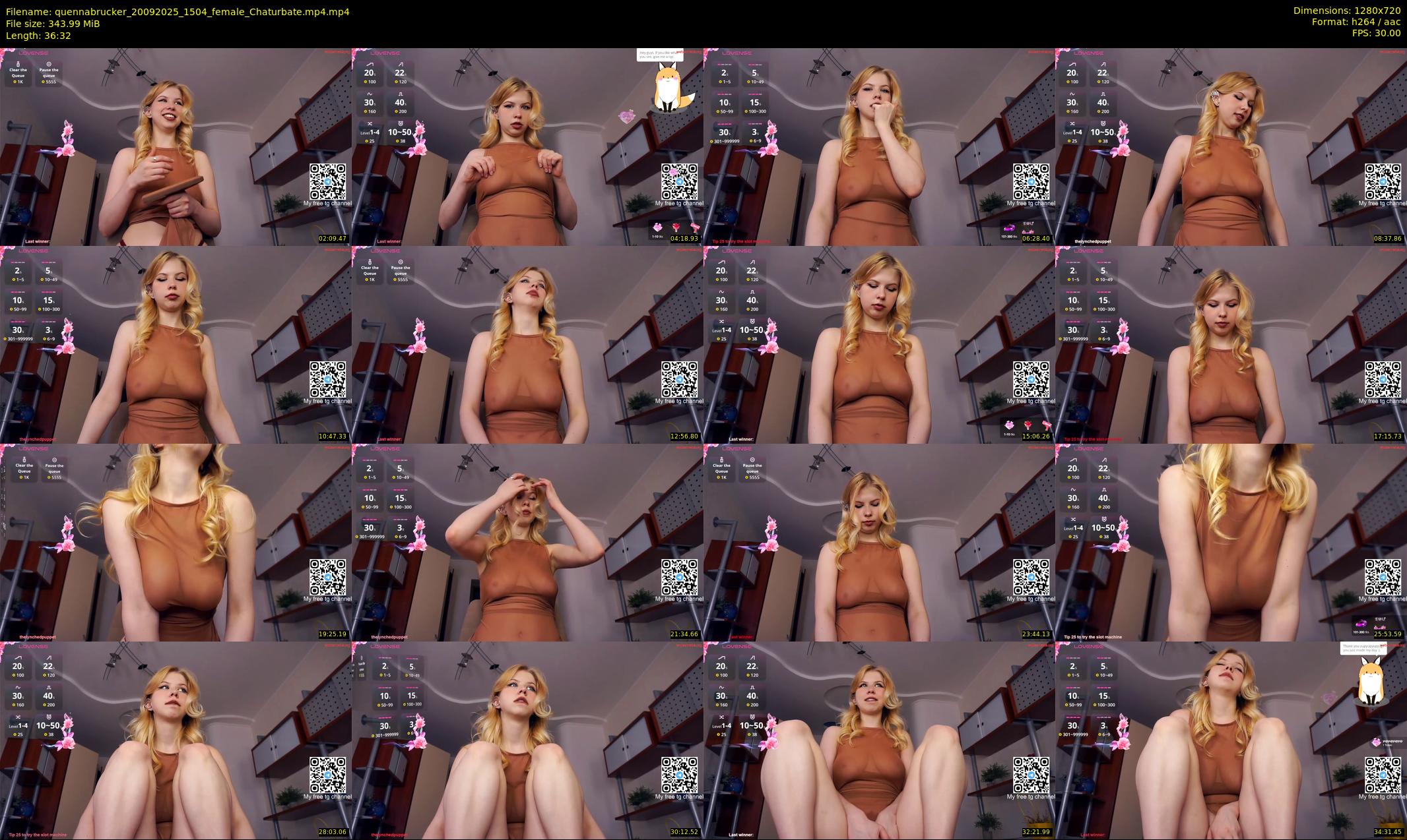 quennabrucker — 37 minute Chaturbate female cam show recording, 720p, Sep 20, 2025