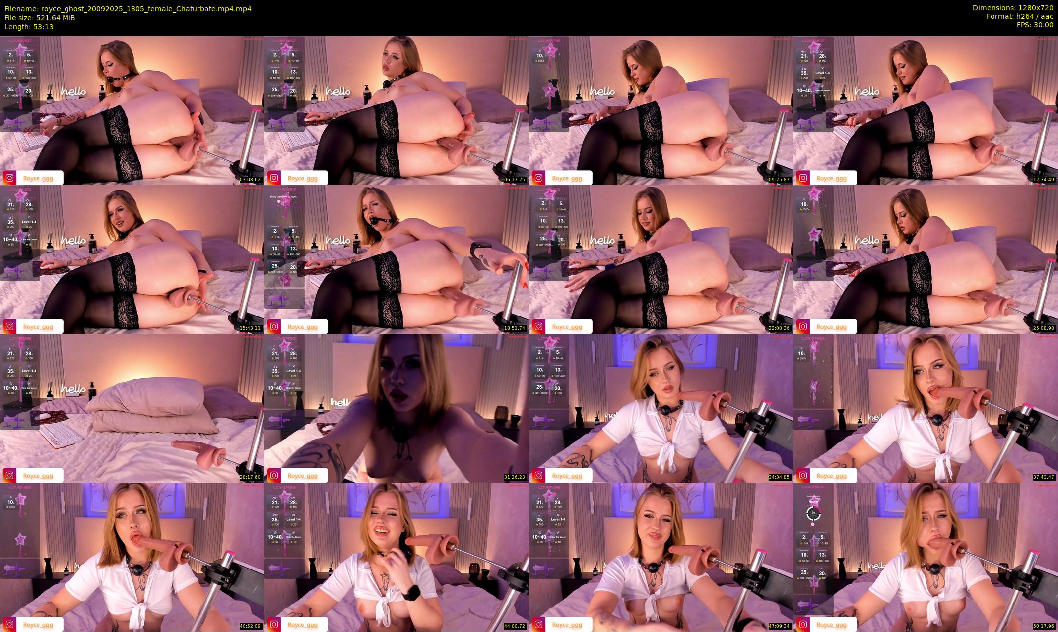 royce_ghost — 54 minute Chaturbate female cam show recording, 720p, Sep 20, 2025