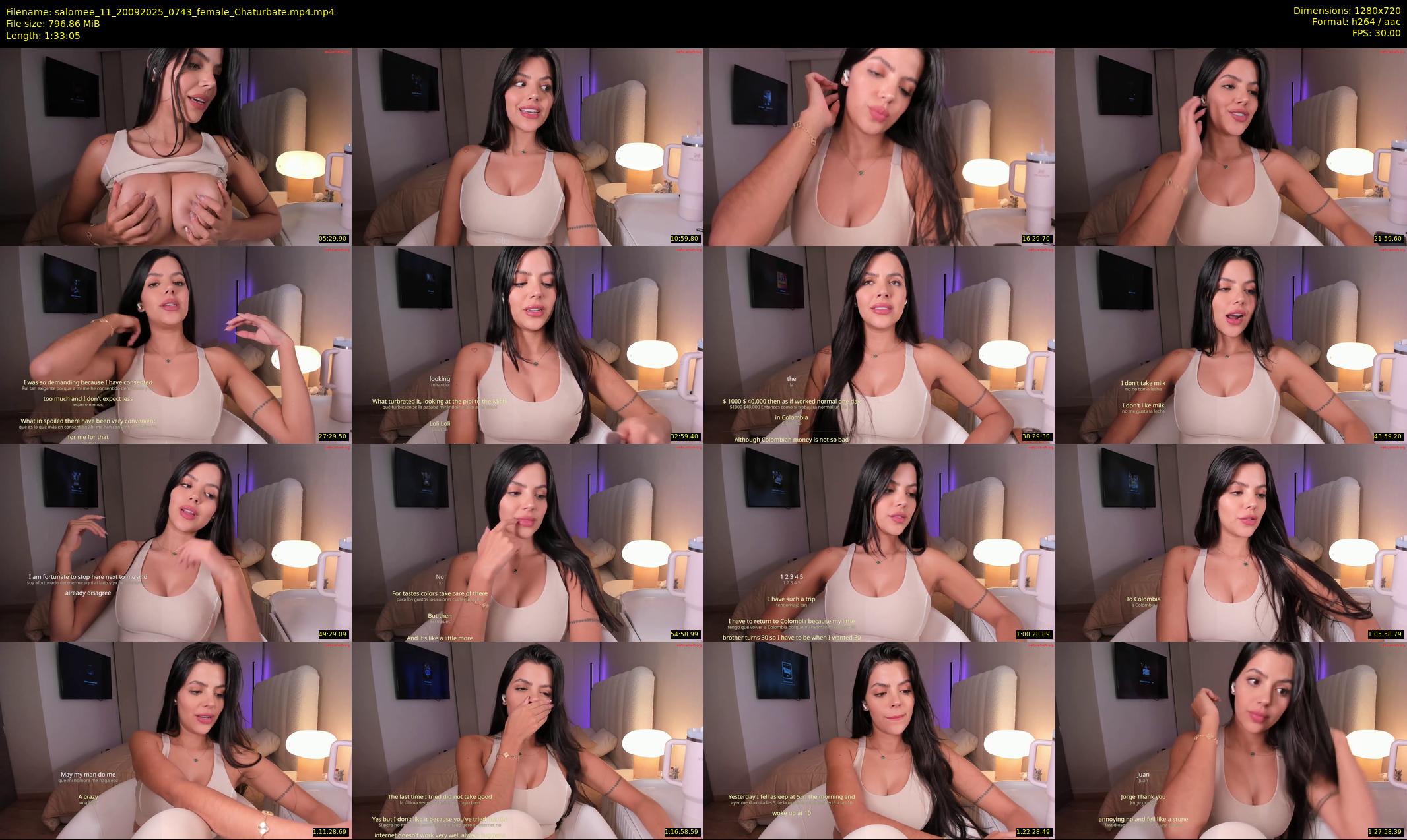 salomee_11 — 94 minute Chaturbate female cam show recording, 720p, Sep 20, 2025