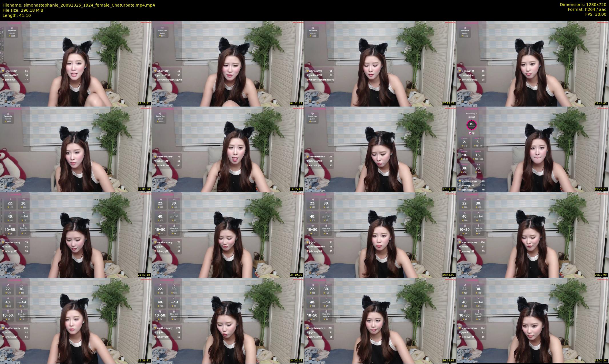 simonastephanie — 42 minute Chaturbate female cam show recording, 720p, Sep 20, 2025