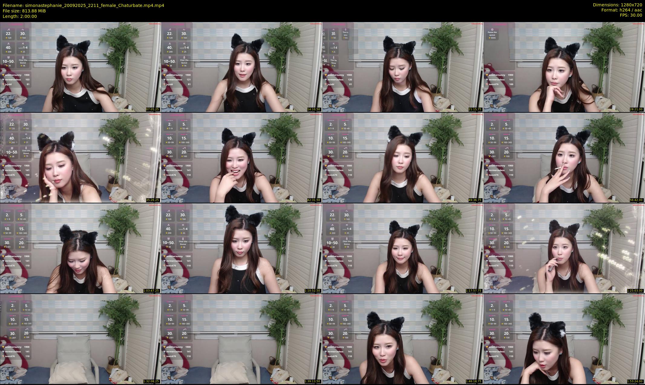 simonastephanie — 120 minute Chaturbate female cam show recording, 720p, Sep 20, 2025