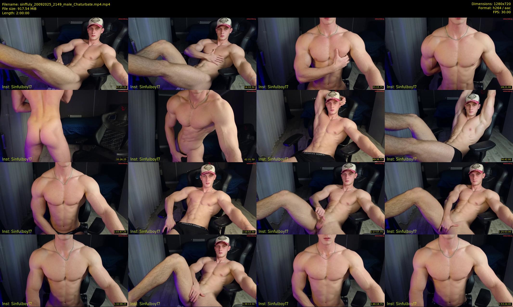 sinffuly — 120 minute Chaturbate male cam show recording, 720p, Sep 20, 2025