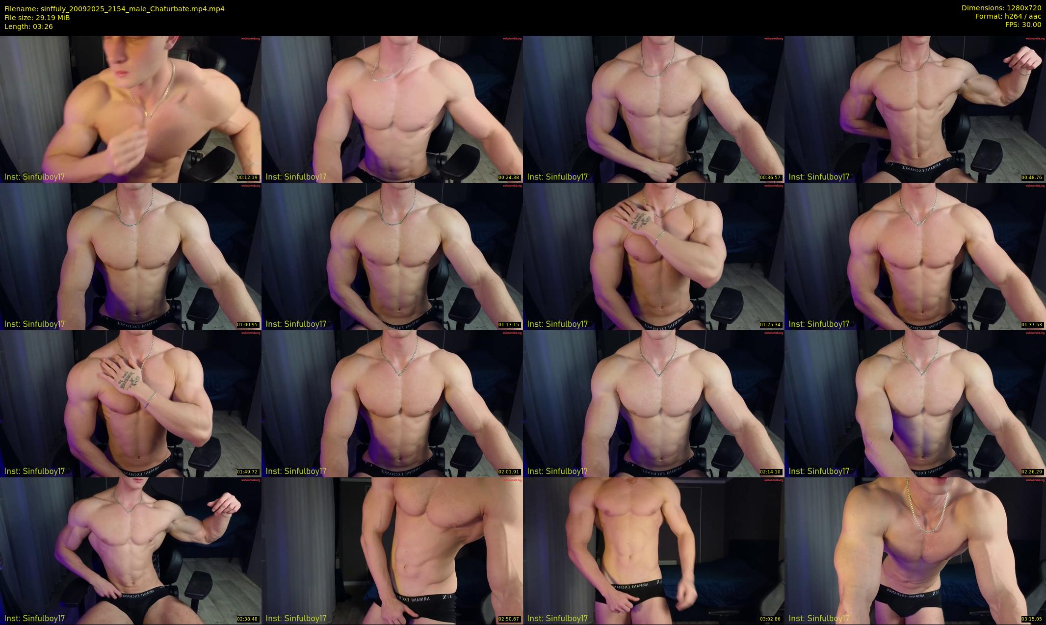 sinffuly — 4 minute Chaturbate male cam show recording, 720p, Sep 20, 2025