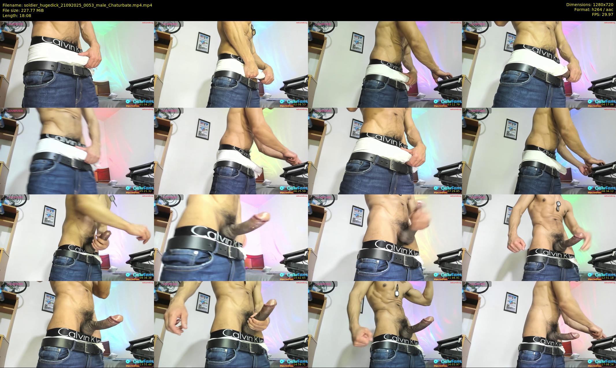 soldier_hugedick — 19 minute Chaturbate male cam show recording, 720p, Sep 21, 2025