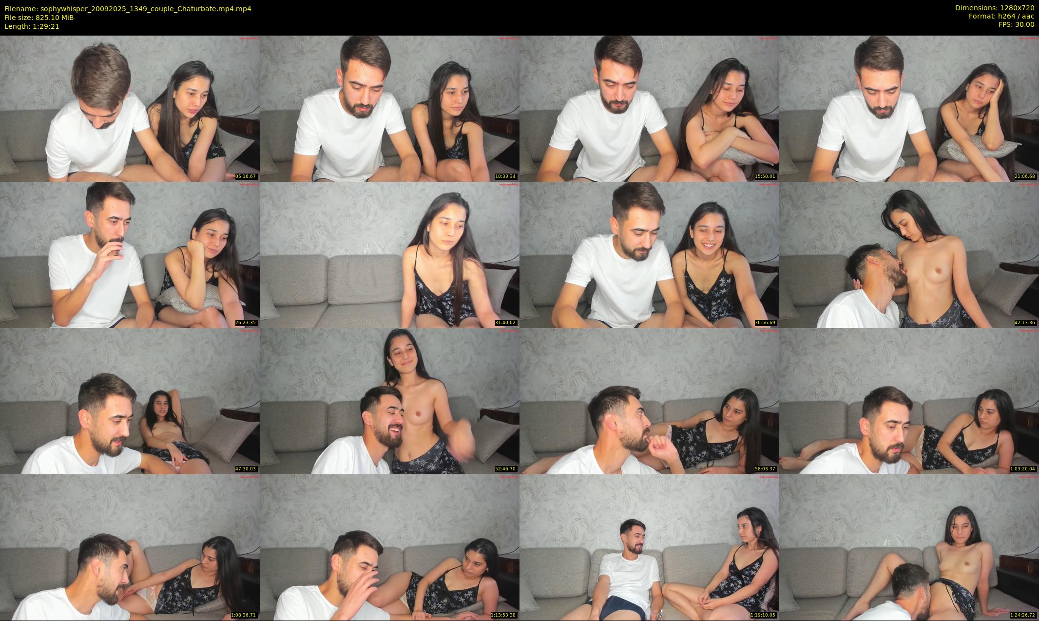 sophywhisper — 90 minute Chaturbate couple cam show recording, 720p, Sep 20, 2025