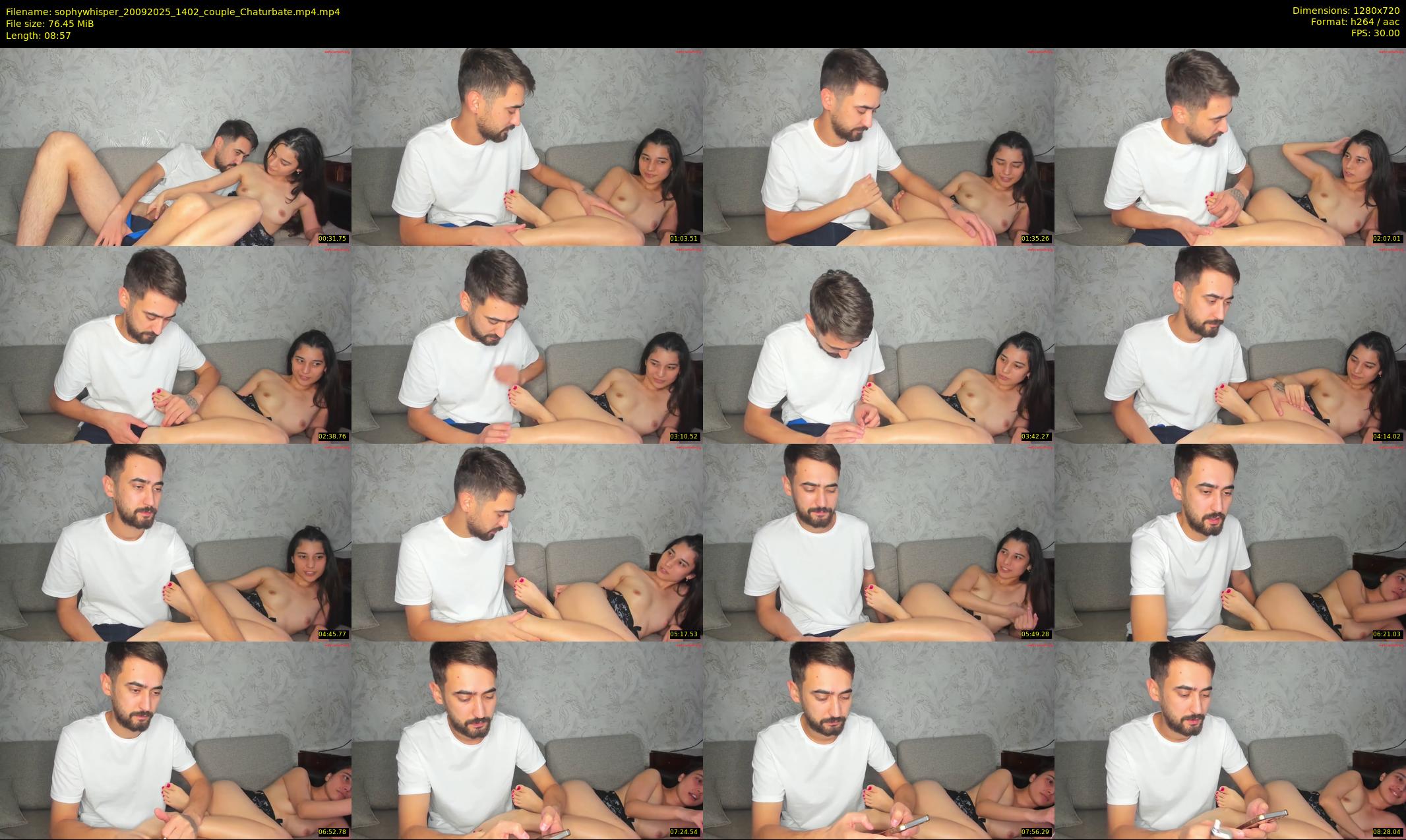 sophywhisper — 9 minute Chaturbate couple cam show recording, 720p, Sep 20, 2025