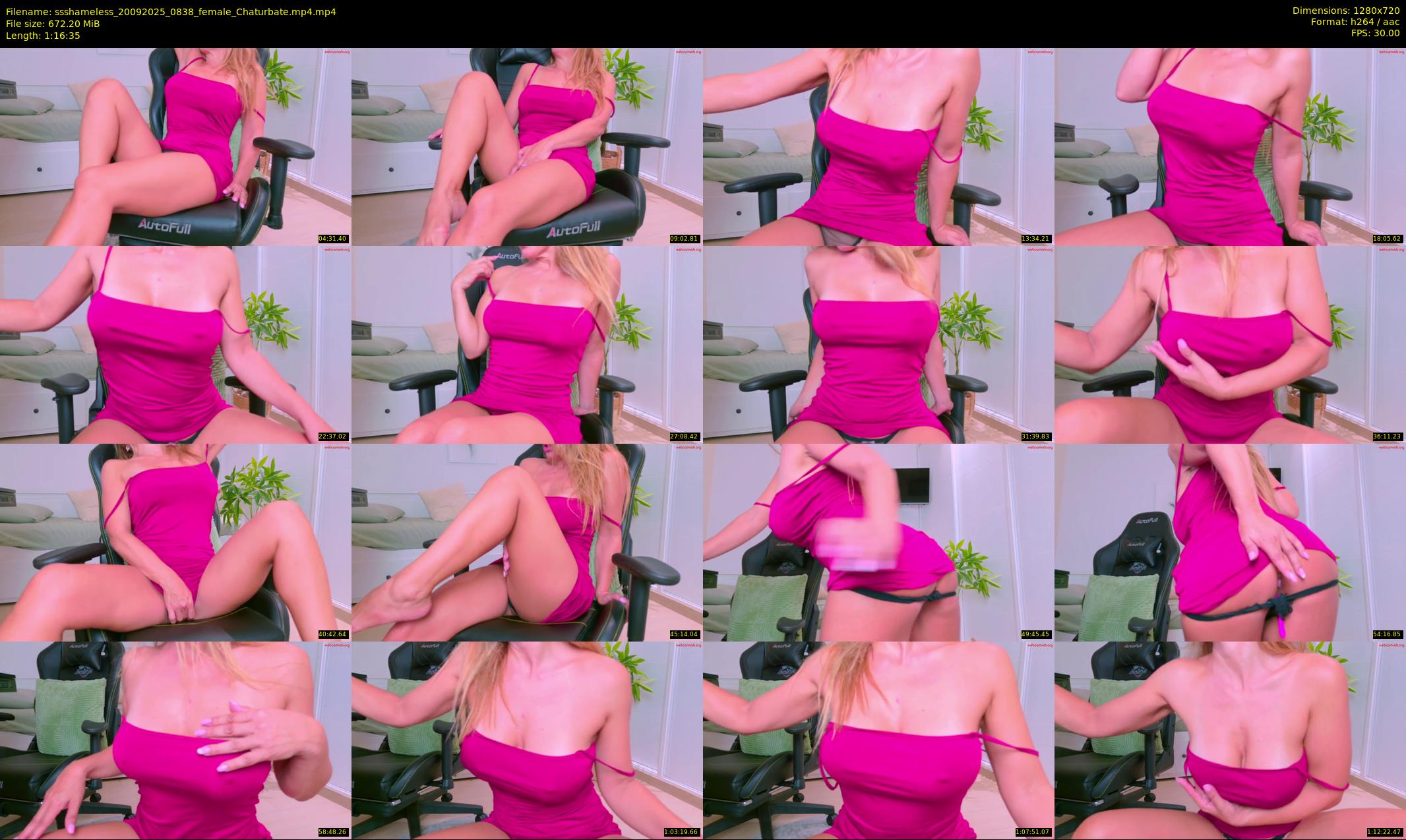 ssshameless — 77 minute Chaturbate female cam show recording, 720p, Sep 20, 2025