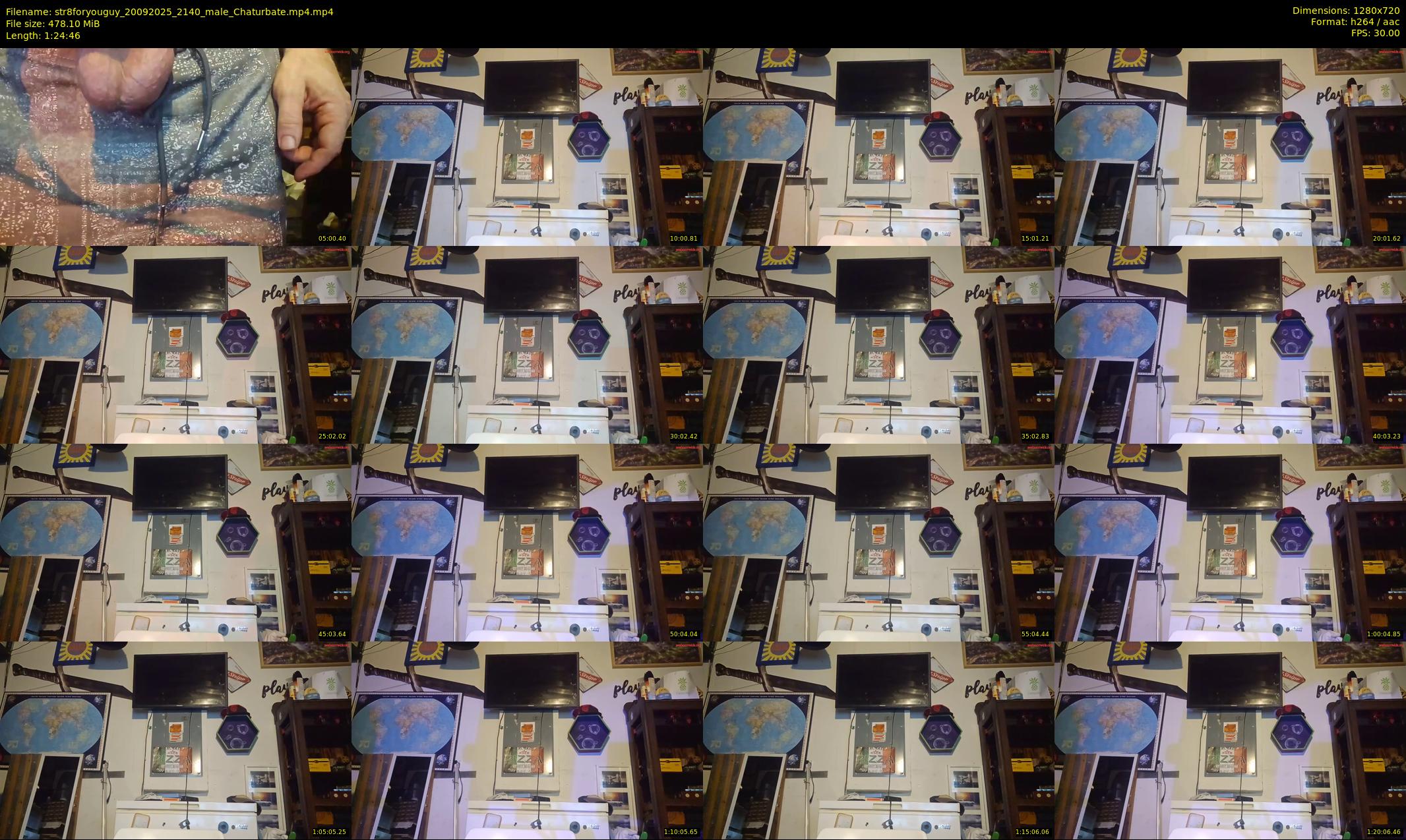 str8foryouguy — 85 minute Chaturbate male cam show recording, 720p, Sep 20, 2025