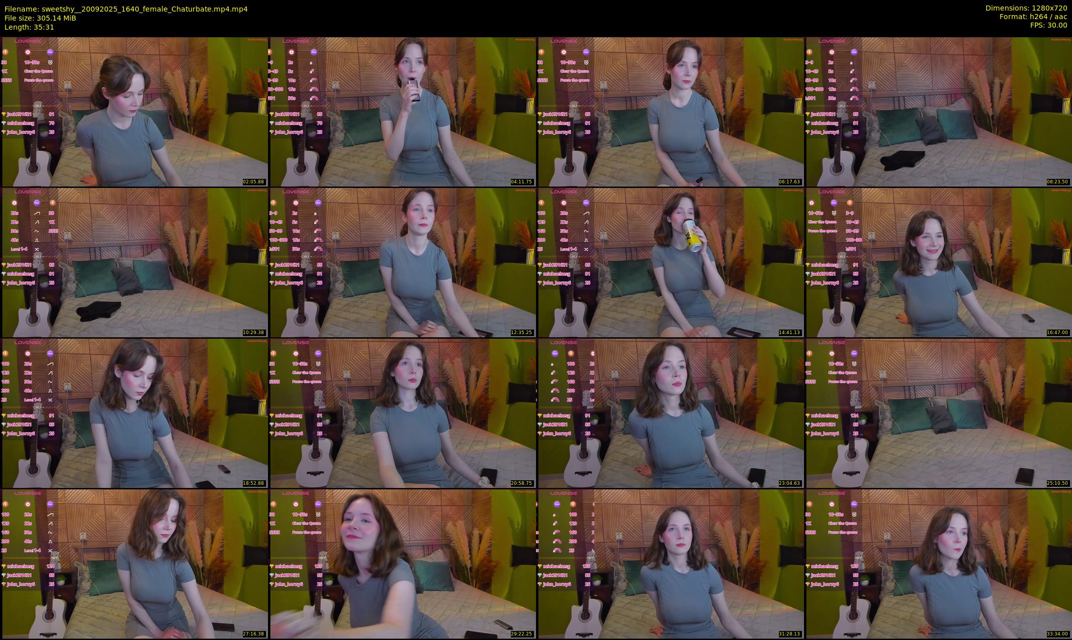 sweetshy_ — 36 minute Chaturbate female cam show recording, 720p, Sep 20, 2025