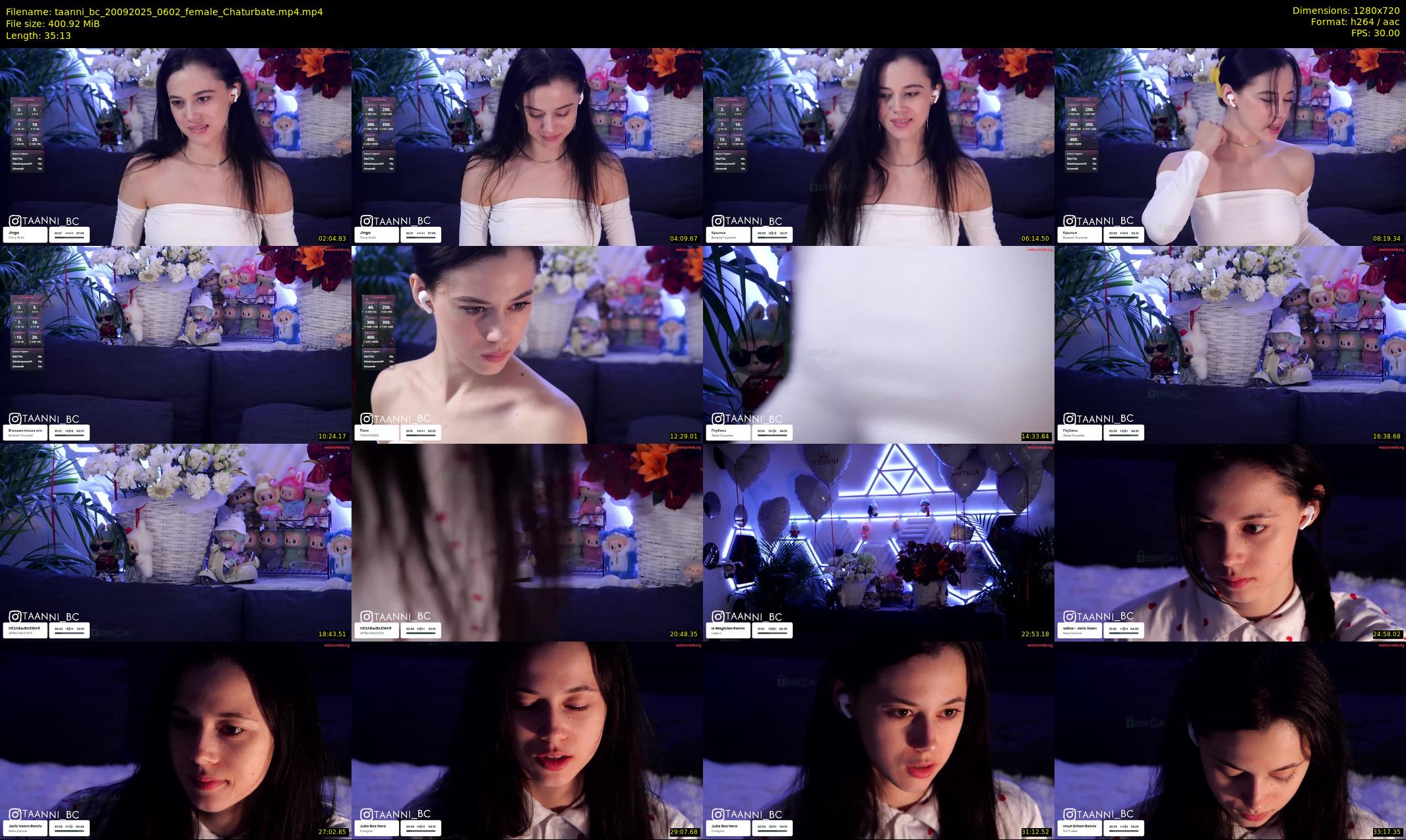 taanni_bc — 36 minute Chaturbate female cam show recording, 720p, Sep 20, 2025
