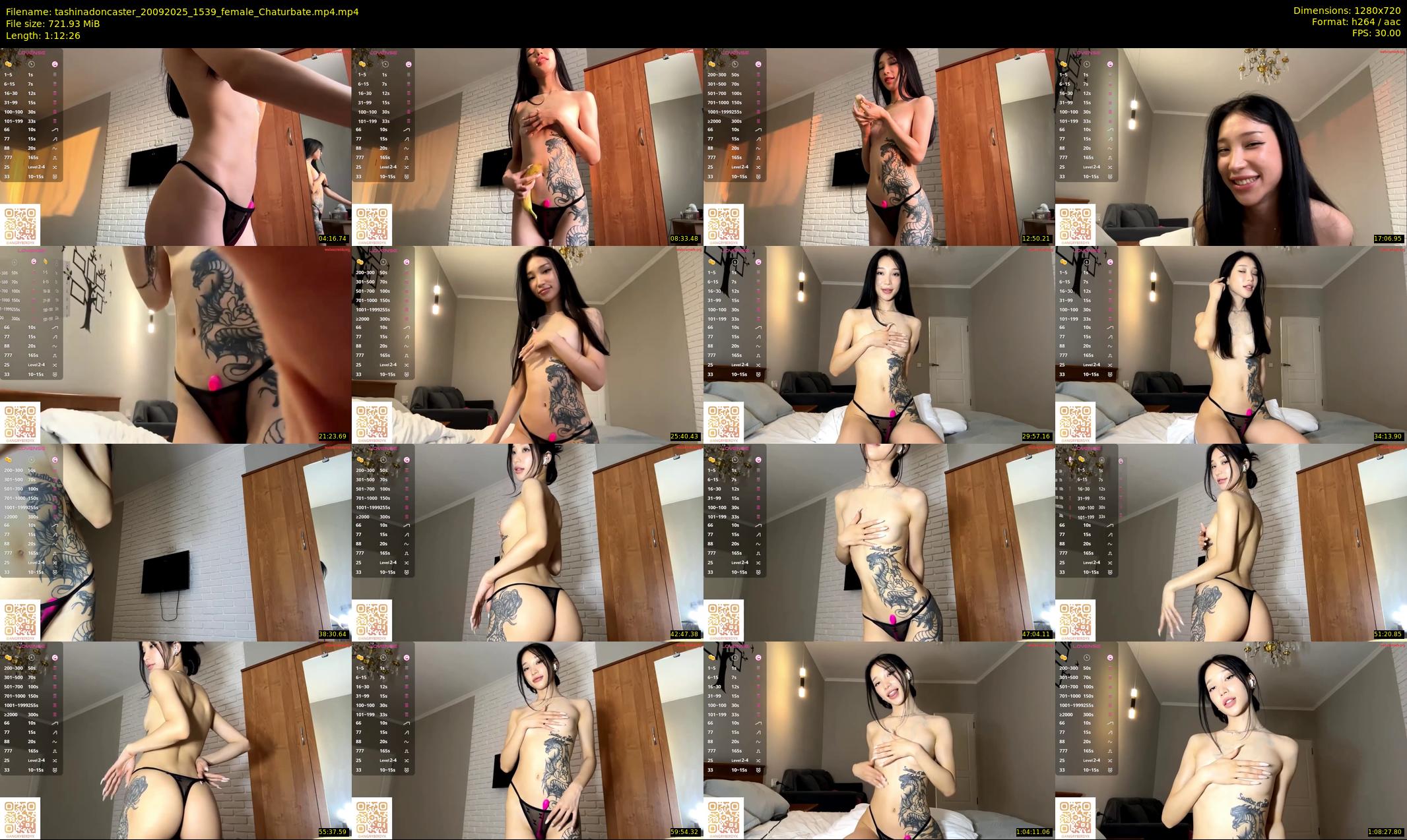 tashinadoncaster — 73 minute Chaturbate female cam show recording, 720p, Sep 20, 2025