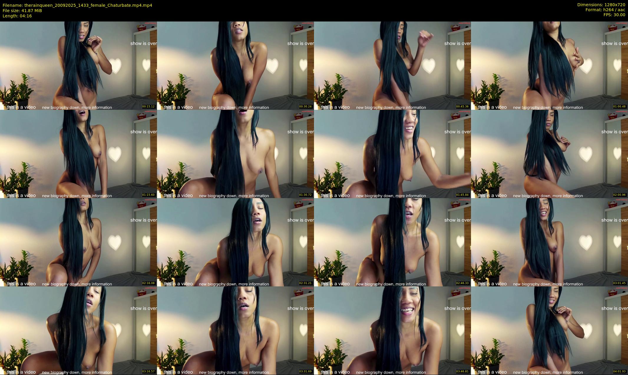 therainqueen — 5 minute Chaturbate female cam show recording, 720p, Sep 20, 2025