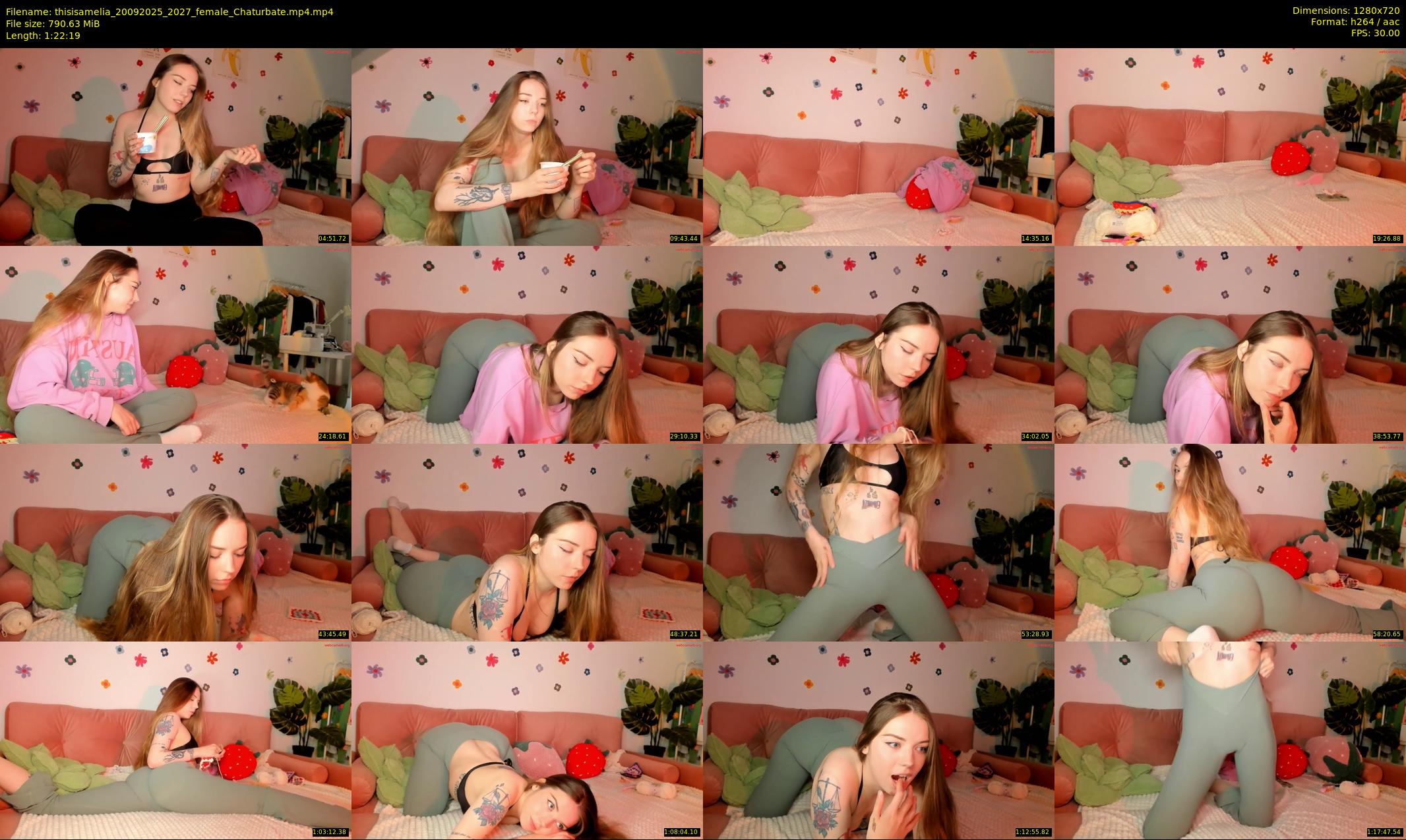 thisisamelia — 83 minute Chaturbate female cam show recording, 720p, Sep 20, 2025