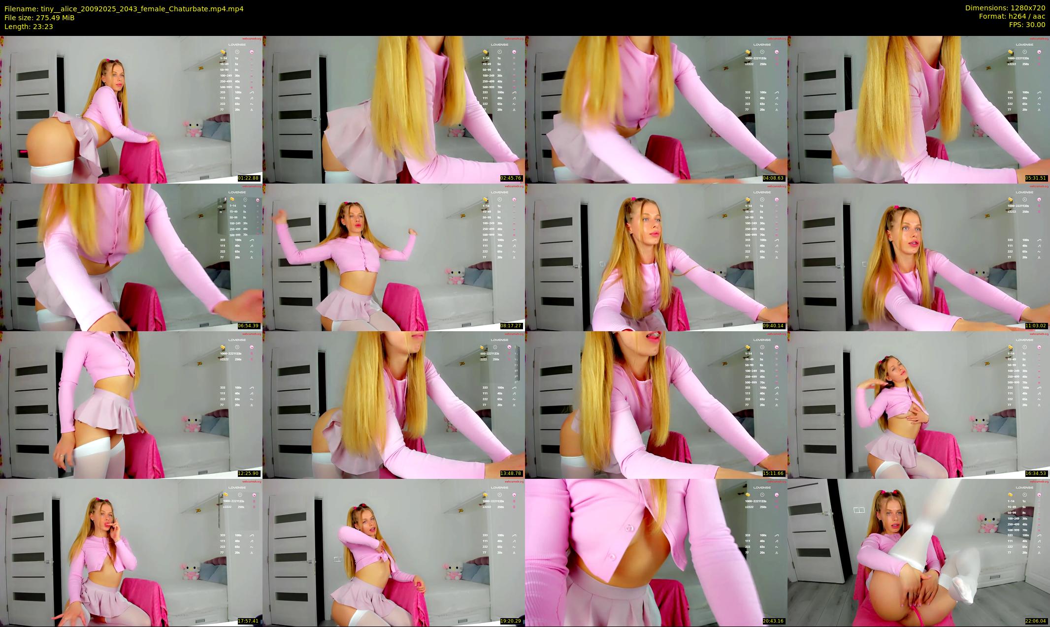 tiny__alice — 24 minute Chaturbate female cam show recording, 720p, Sep 20, 2025