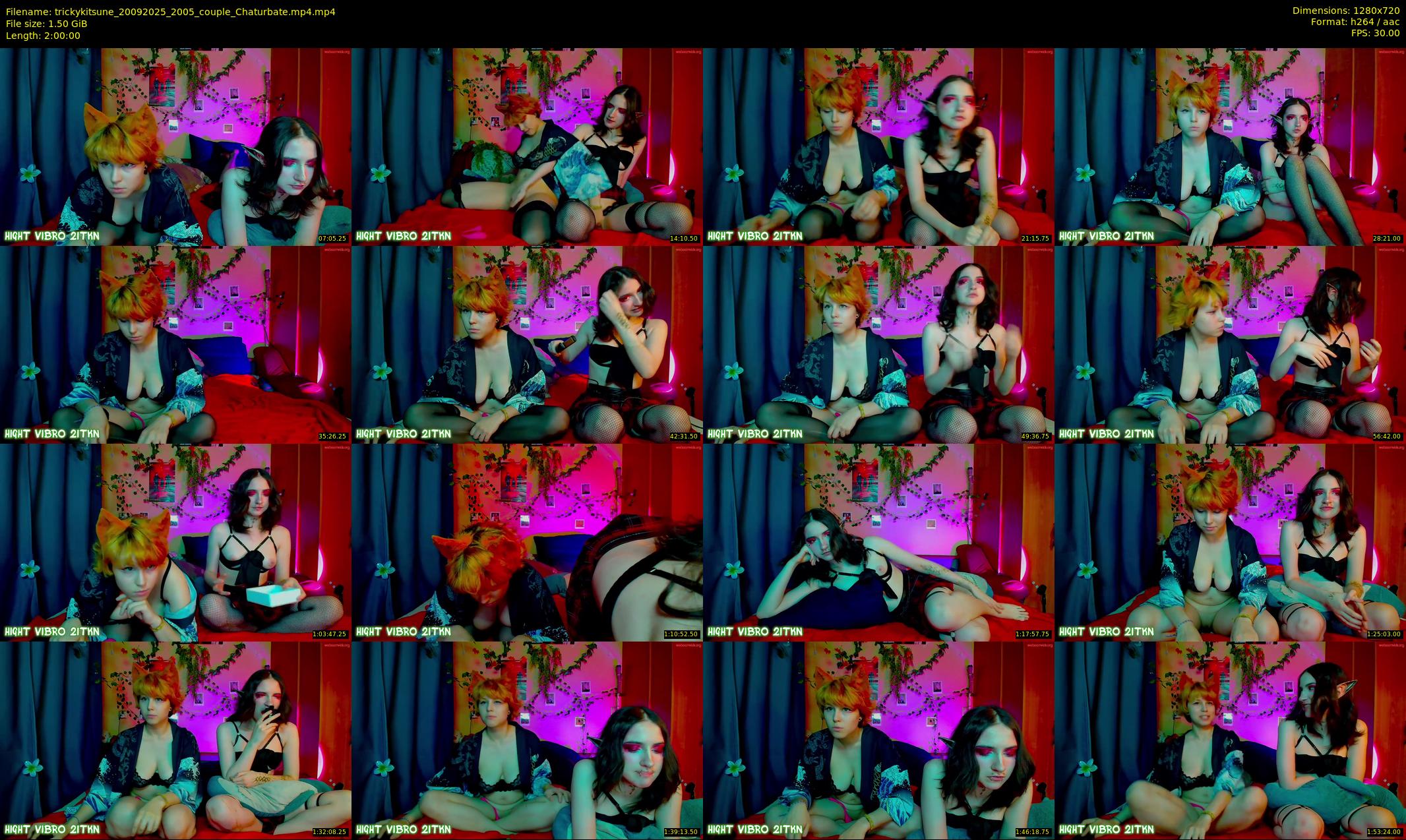 trickykitsune — 120 minute Chaturbate female cam show recording, 720p, Sep 20, 2025