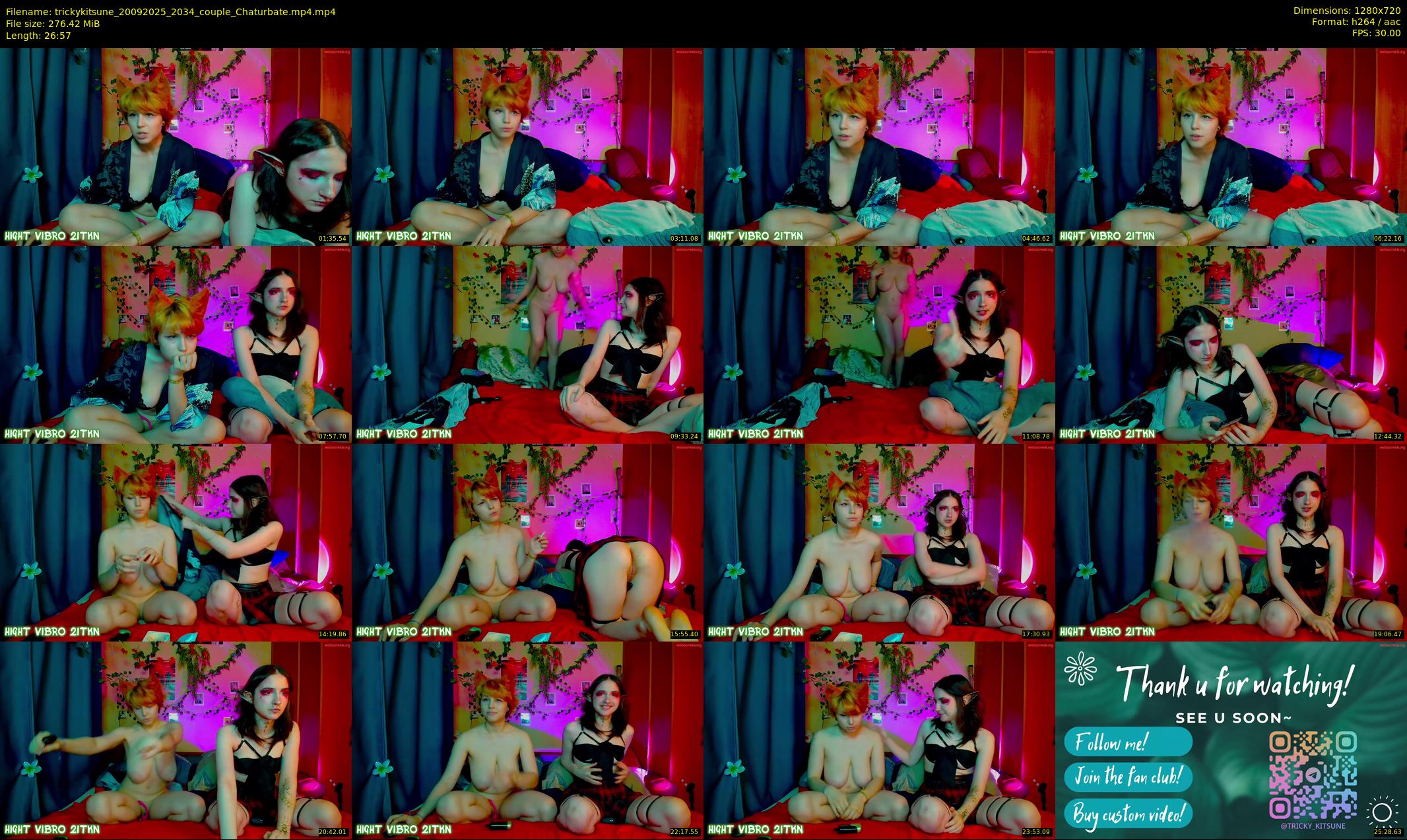 trickykitsune — 27 minute Chaturbate female cam show recording, 720p, Sep 20, 2025