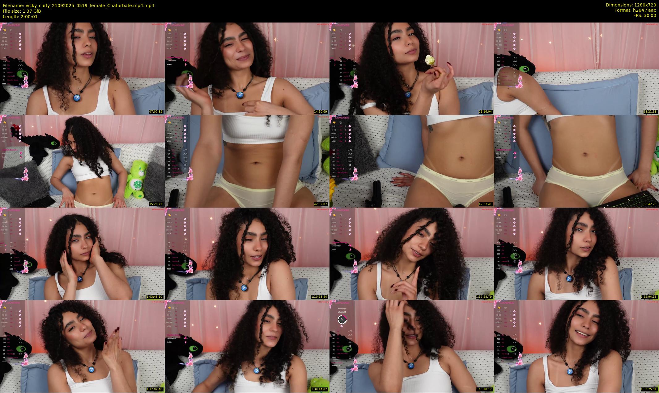 vicky_curly — 121 minute Chaturbate female cam show recording, 720p, Sep 21, 2025