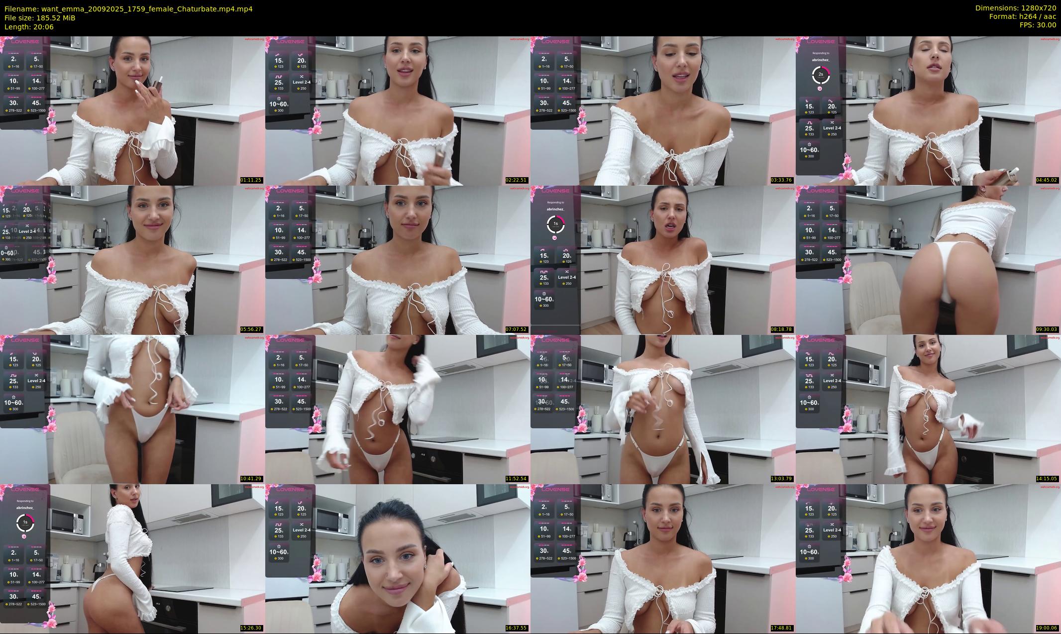 want_emma — 21 minute Chaturbate female cam show recording, 720p, Sep 20, 2025