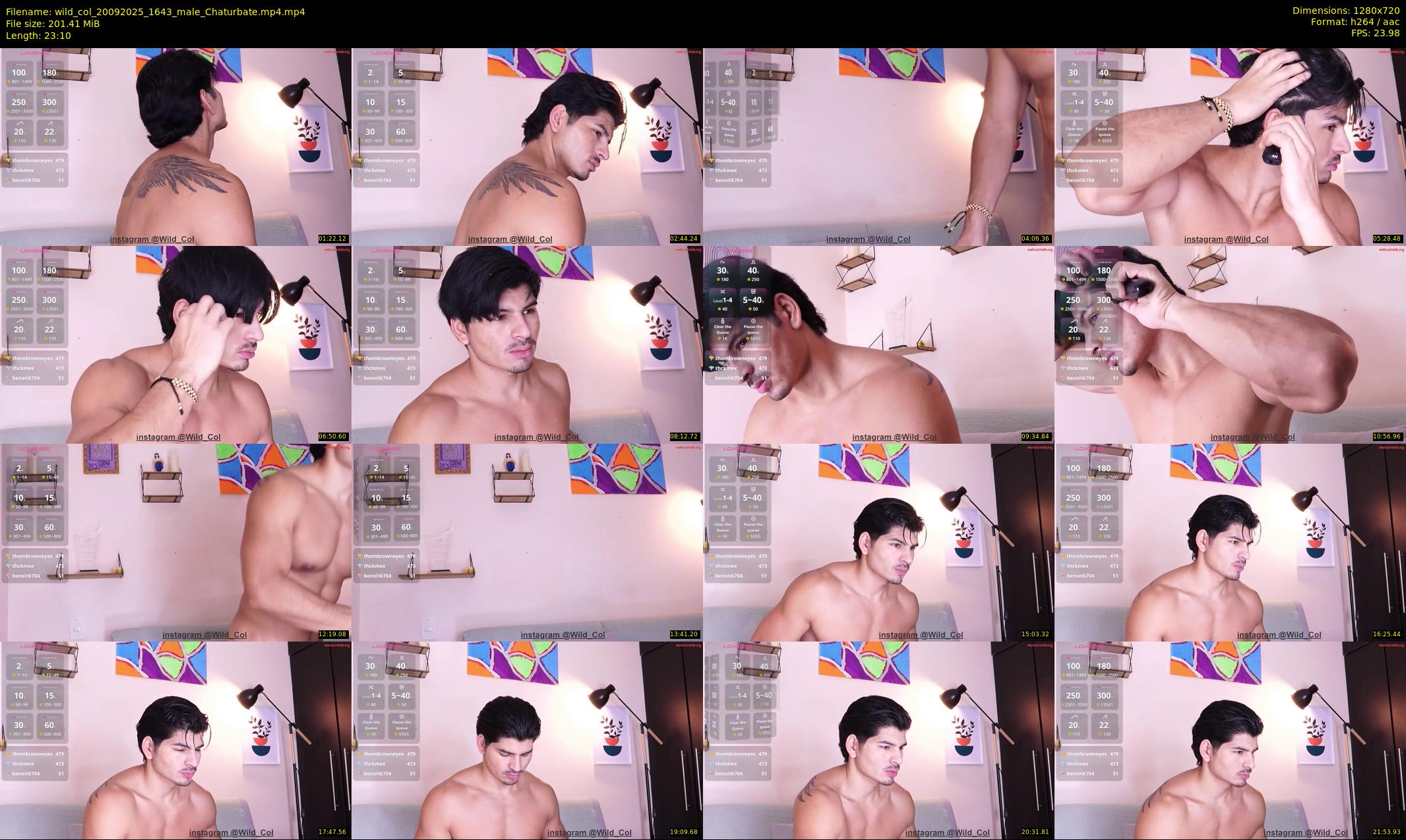 wild_col — 24 minute Chaturbate male cam show recording, 720p, Sep 20, 2025