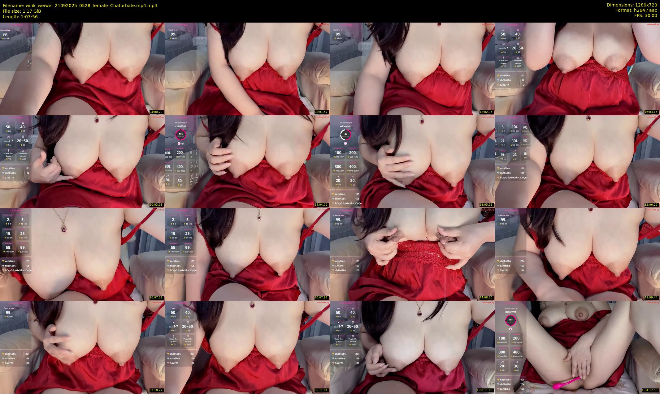 wink_weiwei — 68 minute Chaturbate female cam show recording, 720p, Sep 21, 2025