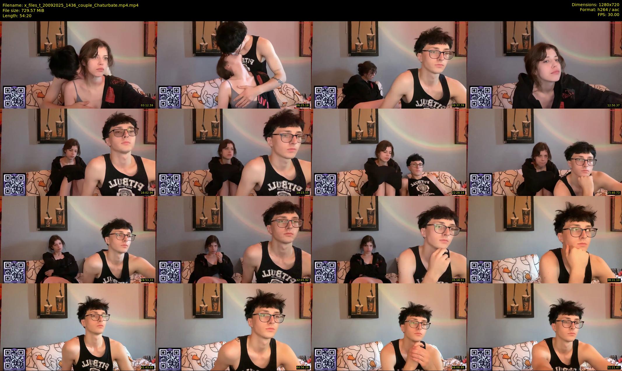 x_files_t — 55 minute Chaturbate couple cam show recording, 720p, Sep 20, 2025