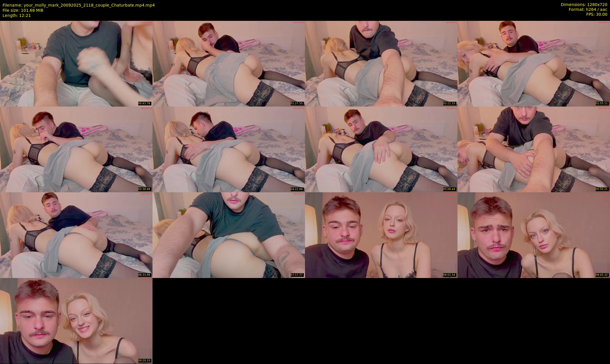 your_molly_mark — 13 minute Chaturbate couple cam show recording, 720p, Sep 20, 2025