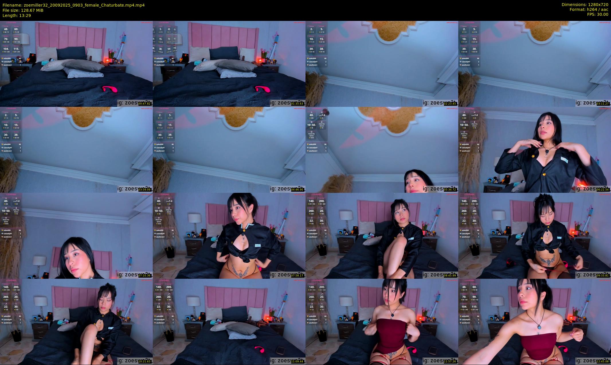 zoemiller32 — 14 minute Chaturbate female cam show recording, 720p, Sep 20, 2025