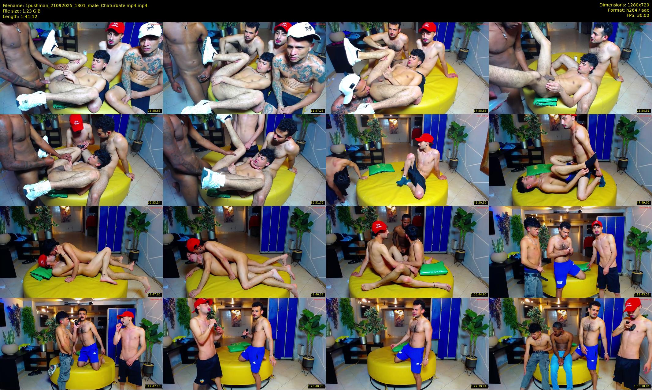 1pushman — 102 minute Chaturbate male cam show recording, 720p, Sep 21, 2025