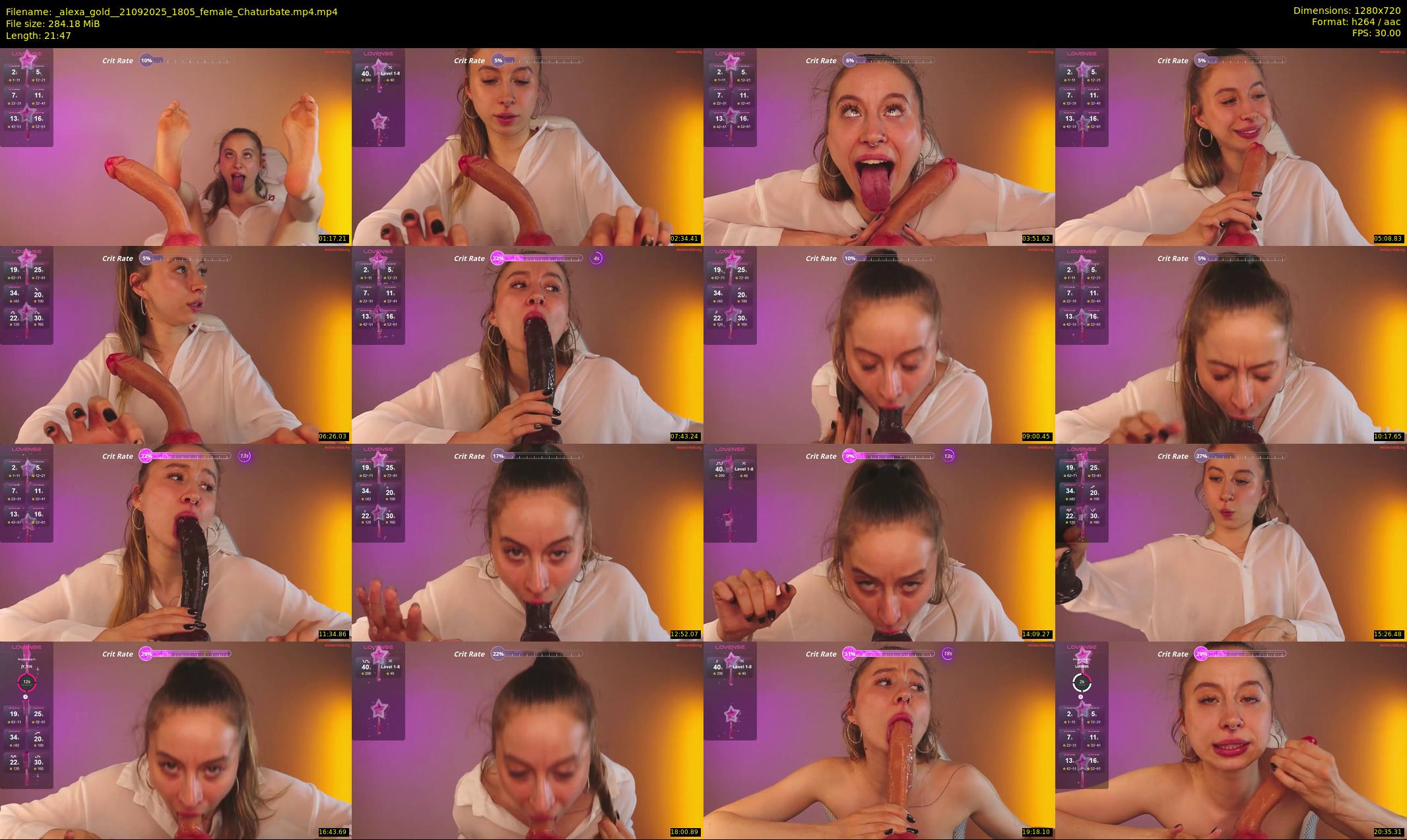 _alexa_gold_ — 22 minute Chaturbate female cam show recording, 720p, Sep 21, 2025