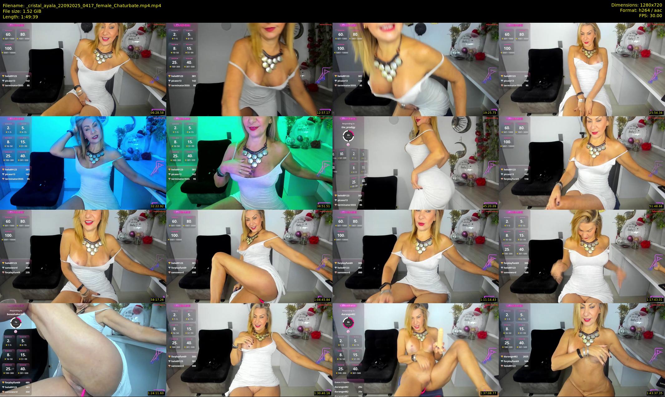_cristal_ayala — 110 minute Chaturbate female cam show recording, 720p, Sep 22, 2025
