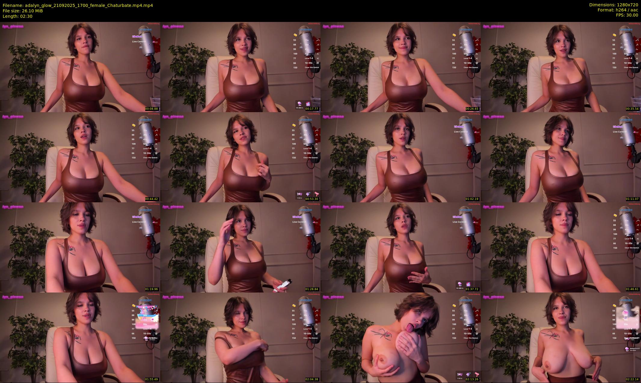 adalyn_glow — 3 minute Chaturbate female cam show recording, 720p, Sep 21, 2025