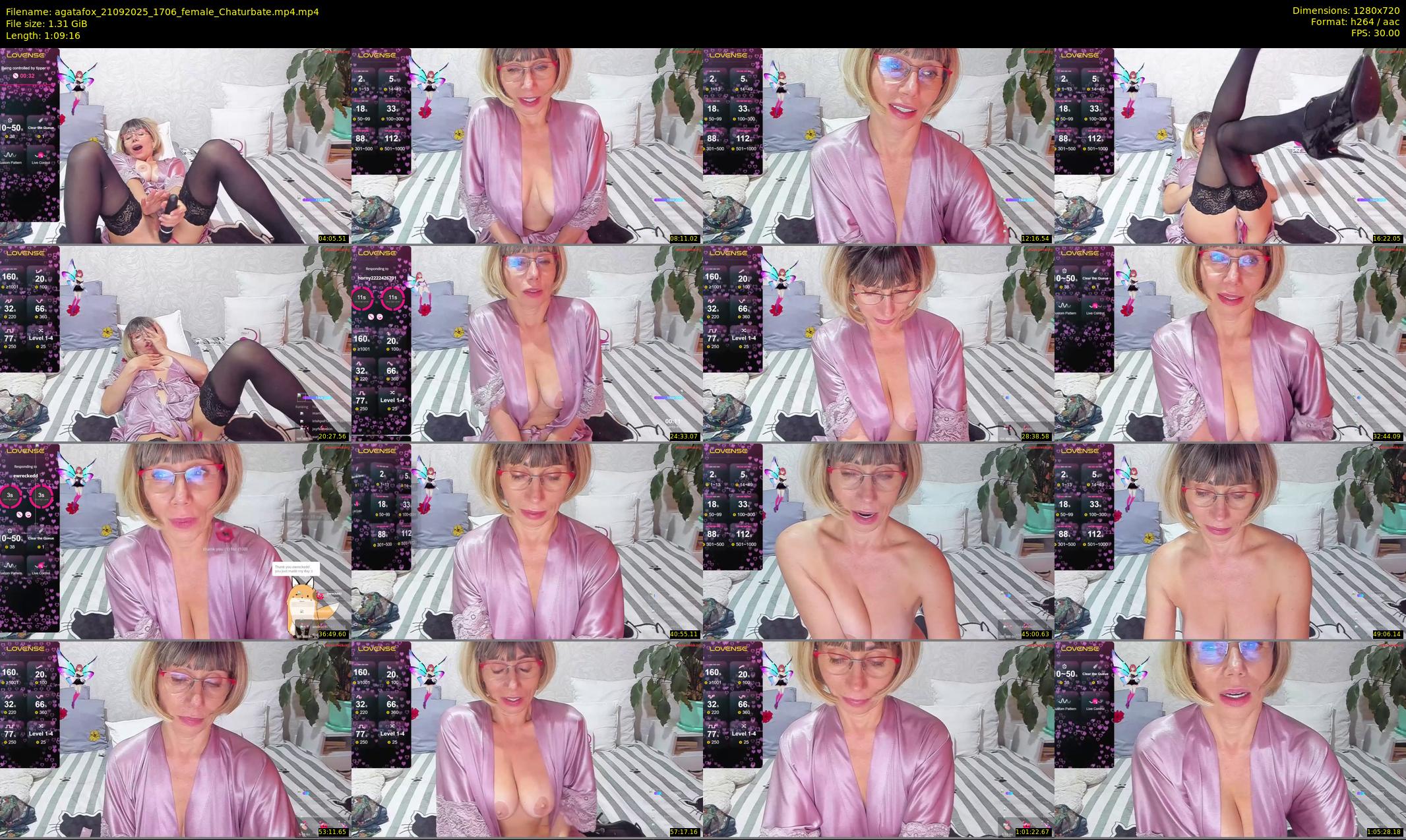 agatafox — 70 minute Chaturbate female cam show recording, 720p, Sep 21, 2025
