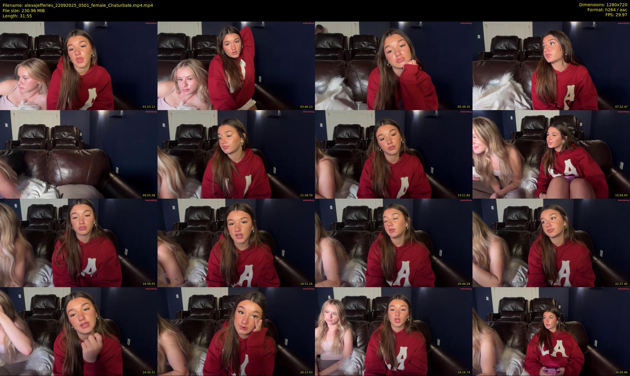 alexajefferies — 32 minute Chaturbate female cam show recording, 720p, Sep 22, 2025