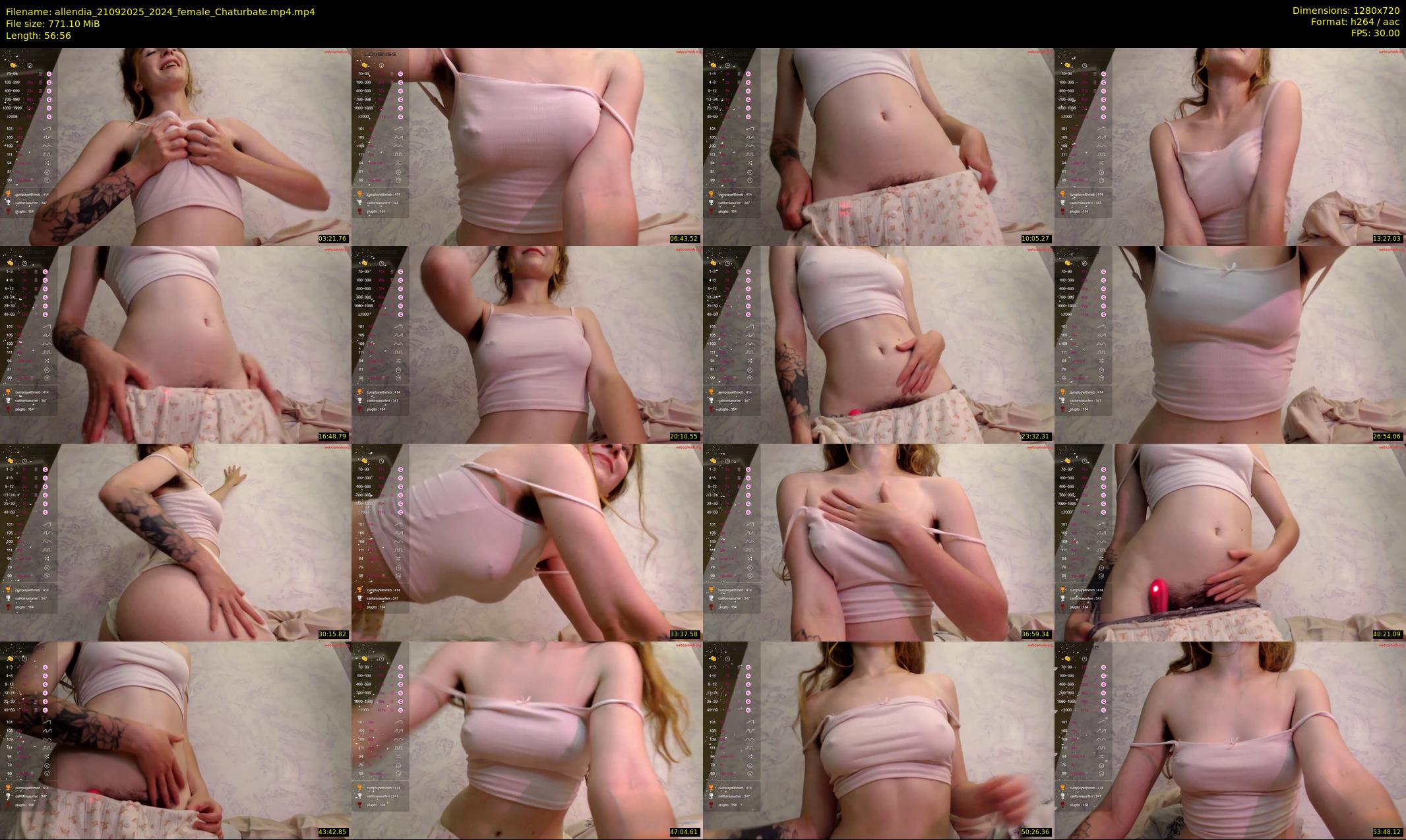 allendia — 57 minute Chaturbate female cam show recording, 720p, Sep 21, 2025