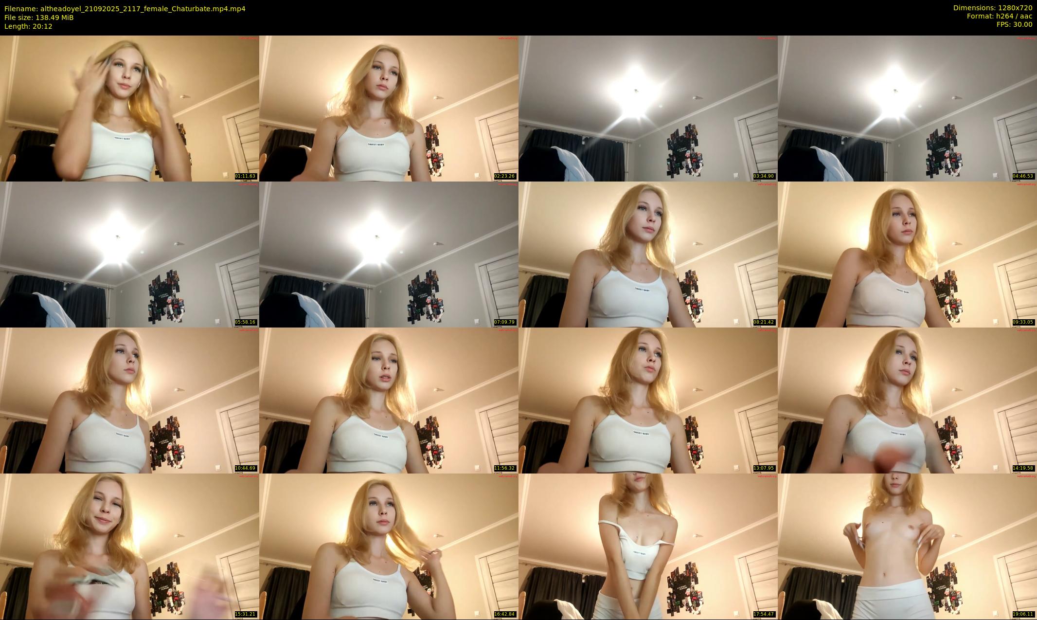 altheadoyel — 21 minute Chaturbate female cam show recording, 720p, Sep 21, 2025