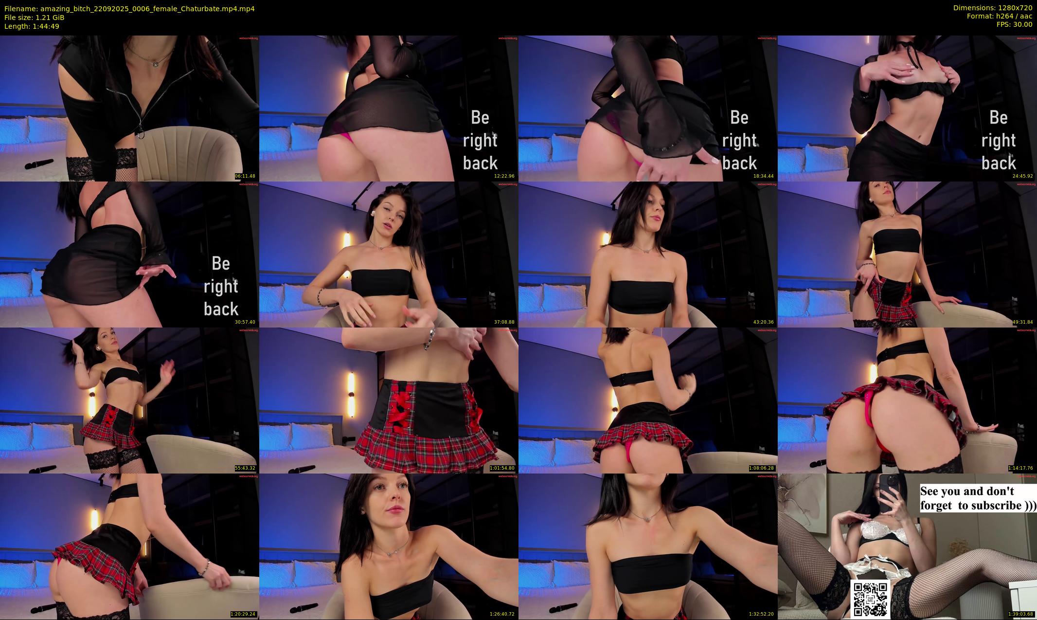 amazing_bitch — 105 minute Chaturbate female cam show recording, 720p, Sep 22, 2025