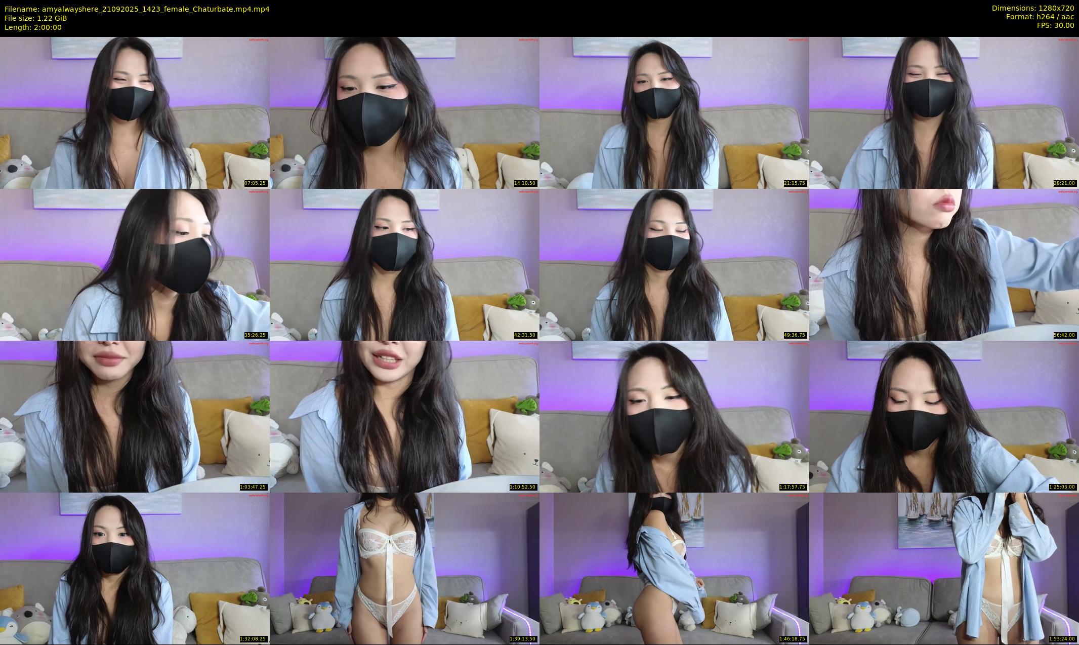amyalwayshere — 120 minute Chaturbate female cam show recording, 720p, Sep 21, 2025