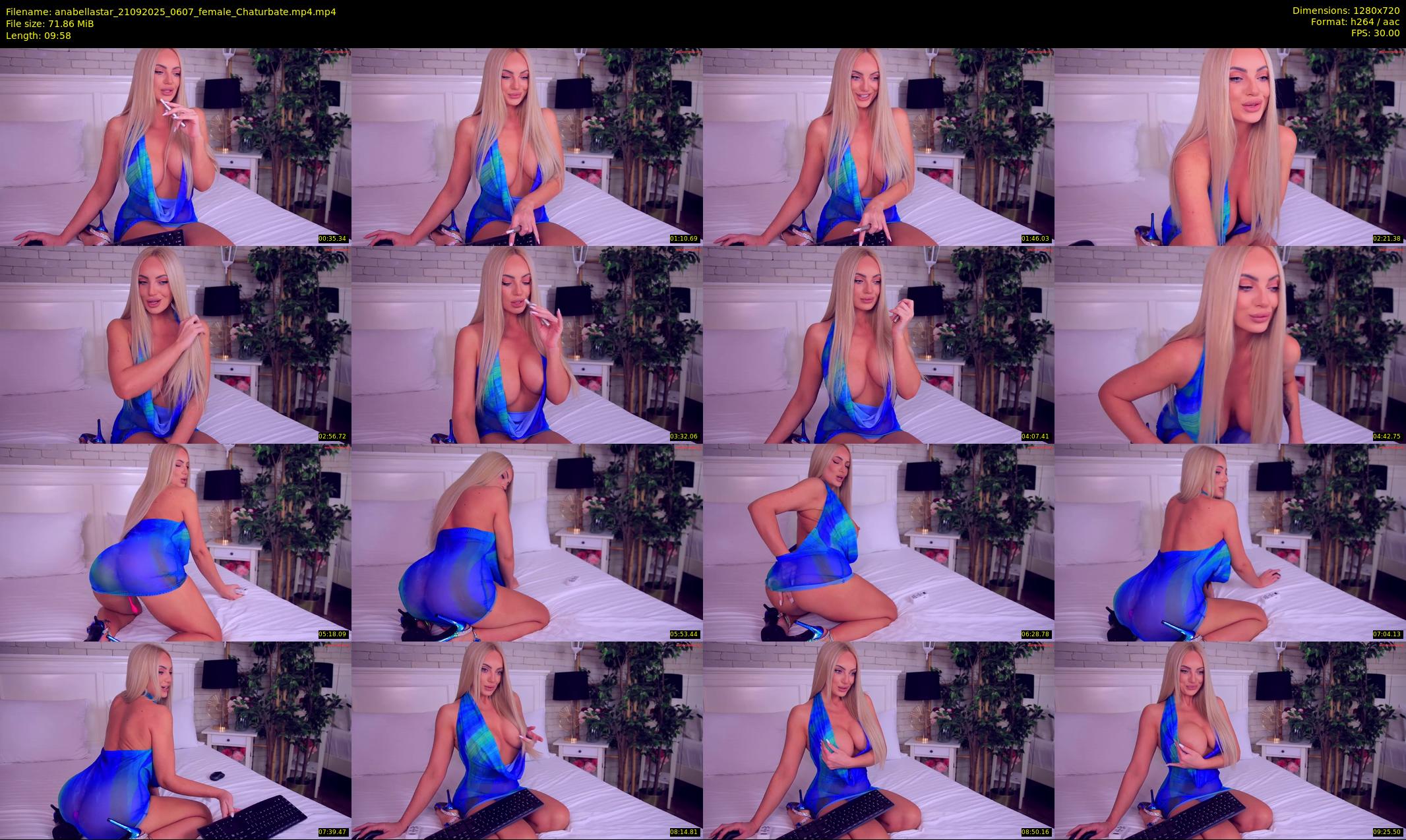 anabellastar — 10 minute Chaturbate female cam show recording, 720p, Sep 21, 2025