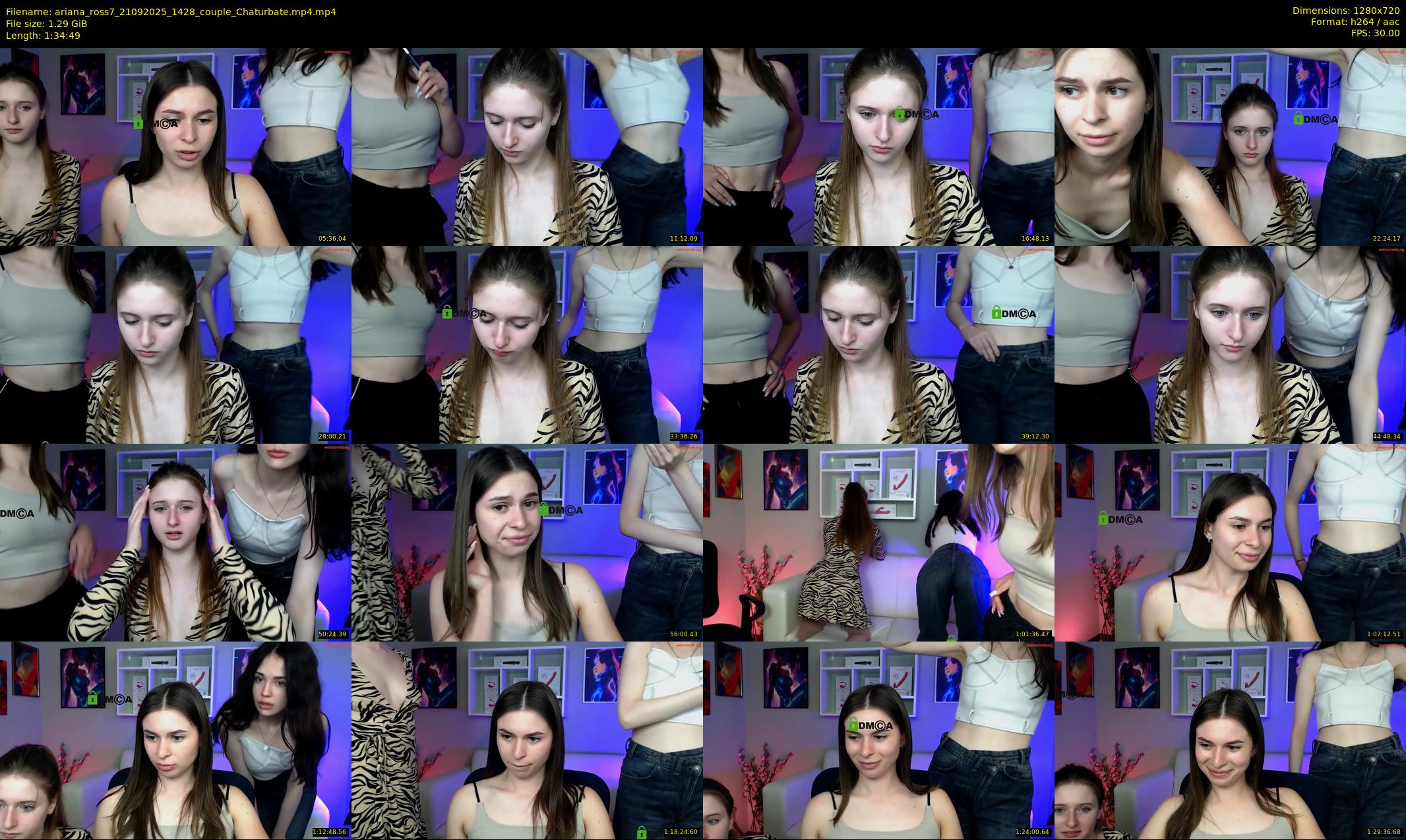 ariana_ross7 — 95 minute Chaturbate couple cam show recording, 720p, Sep 21, 2025