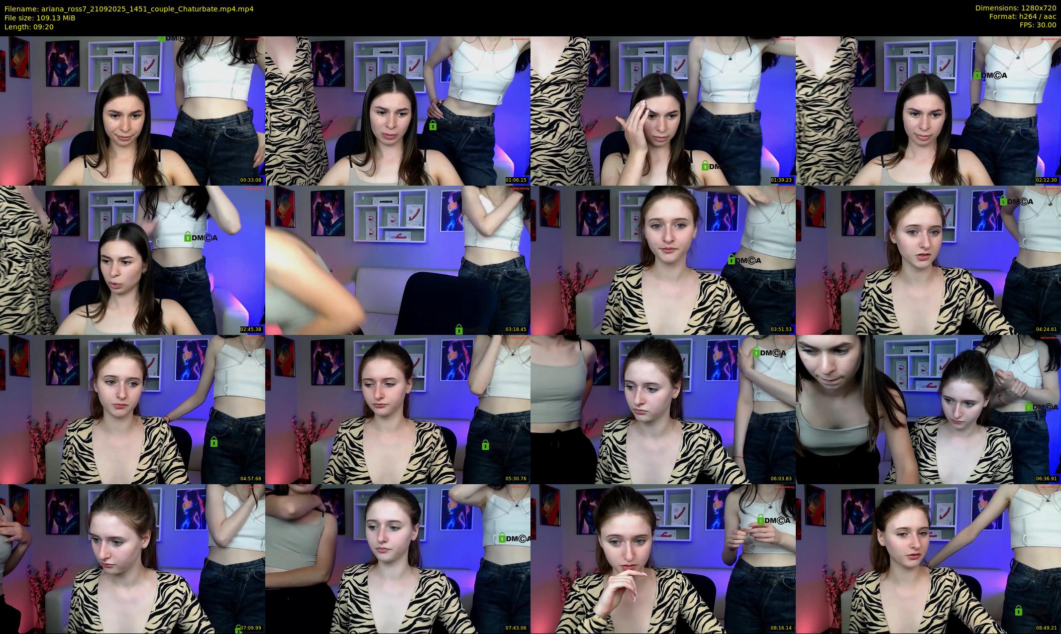 ariana_ross7 — 10 minute Chaturbate couple cam show recording, 720p, Sep 21, 2025