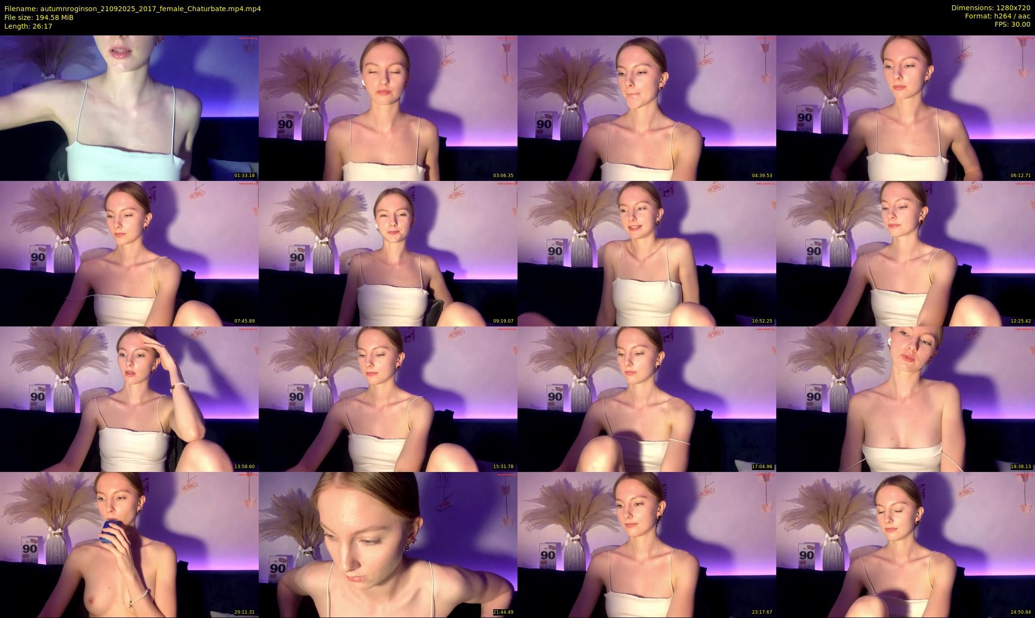 autumnroginson — 27 minute Chaturbate female cam show recording, 720p, Sep 21, 2025