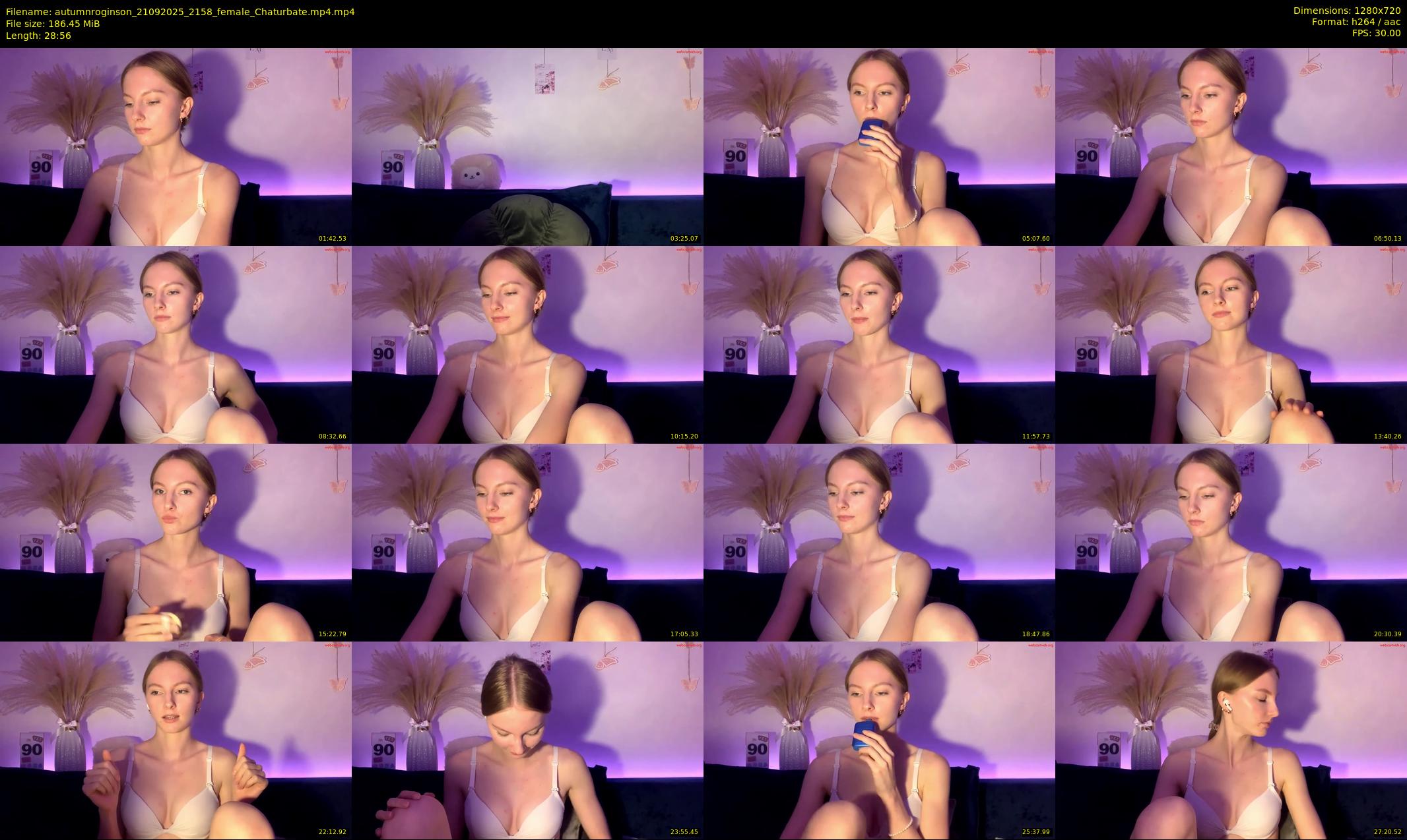 autumnroginson — 29 minute Chaturbate female cam show recording, 720p, Sep 21, 2025